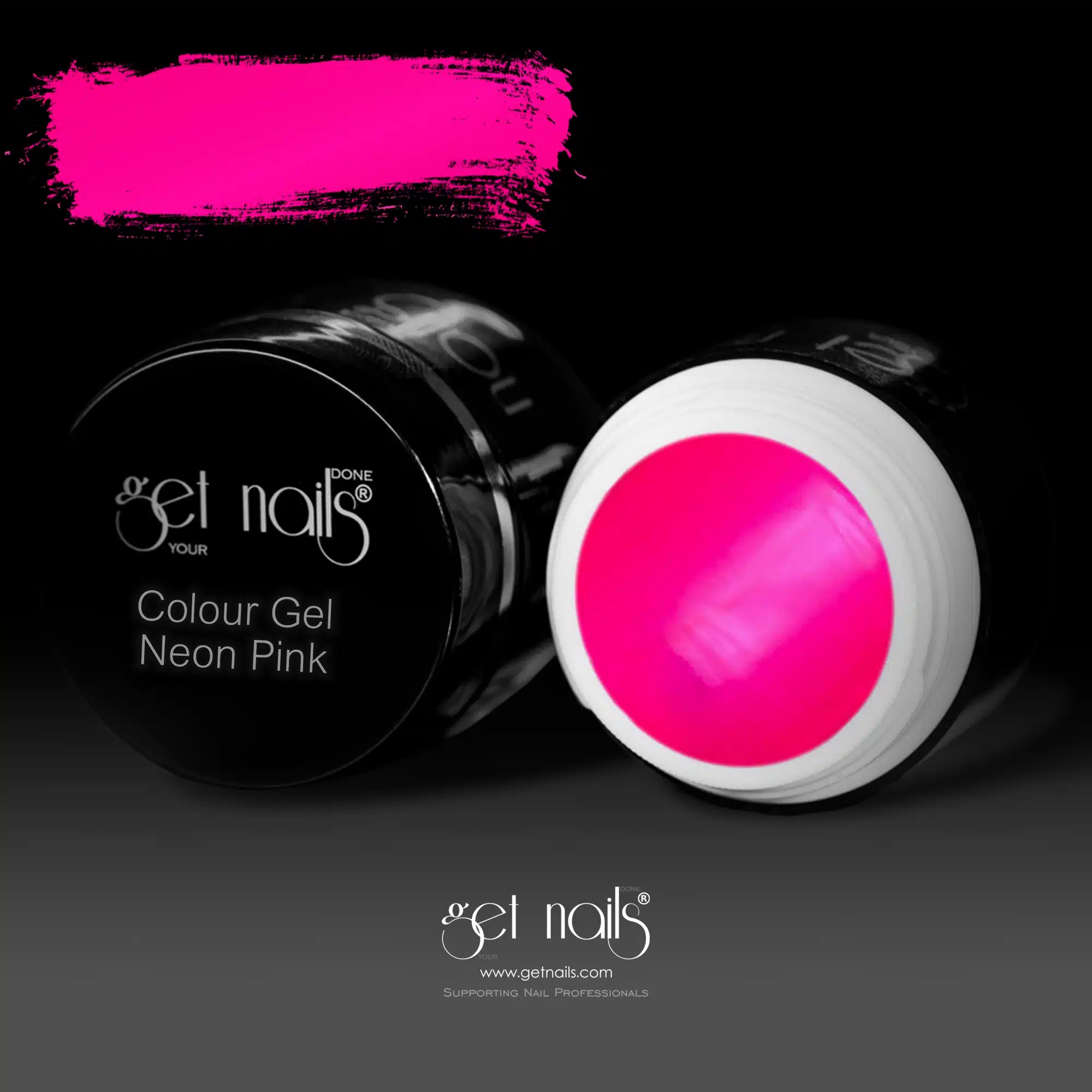 Get Nails Austria - Цветной гель неоновый розовый 5г