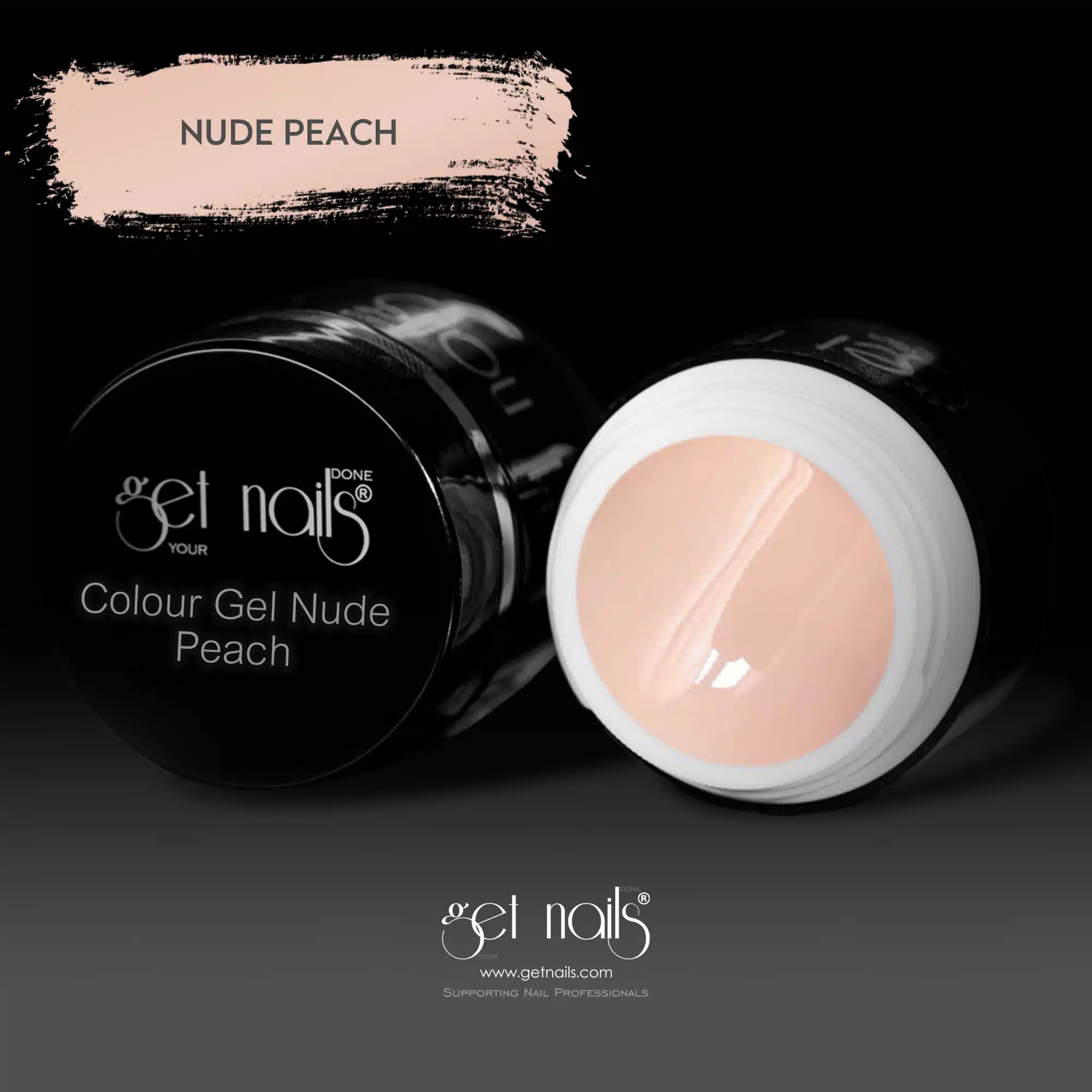 Get Nails Austria - Цветной гель Nude Peach 5g