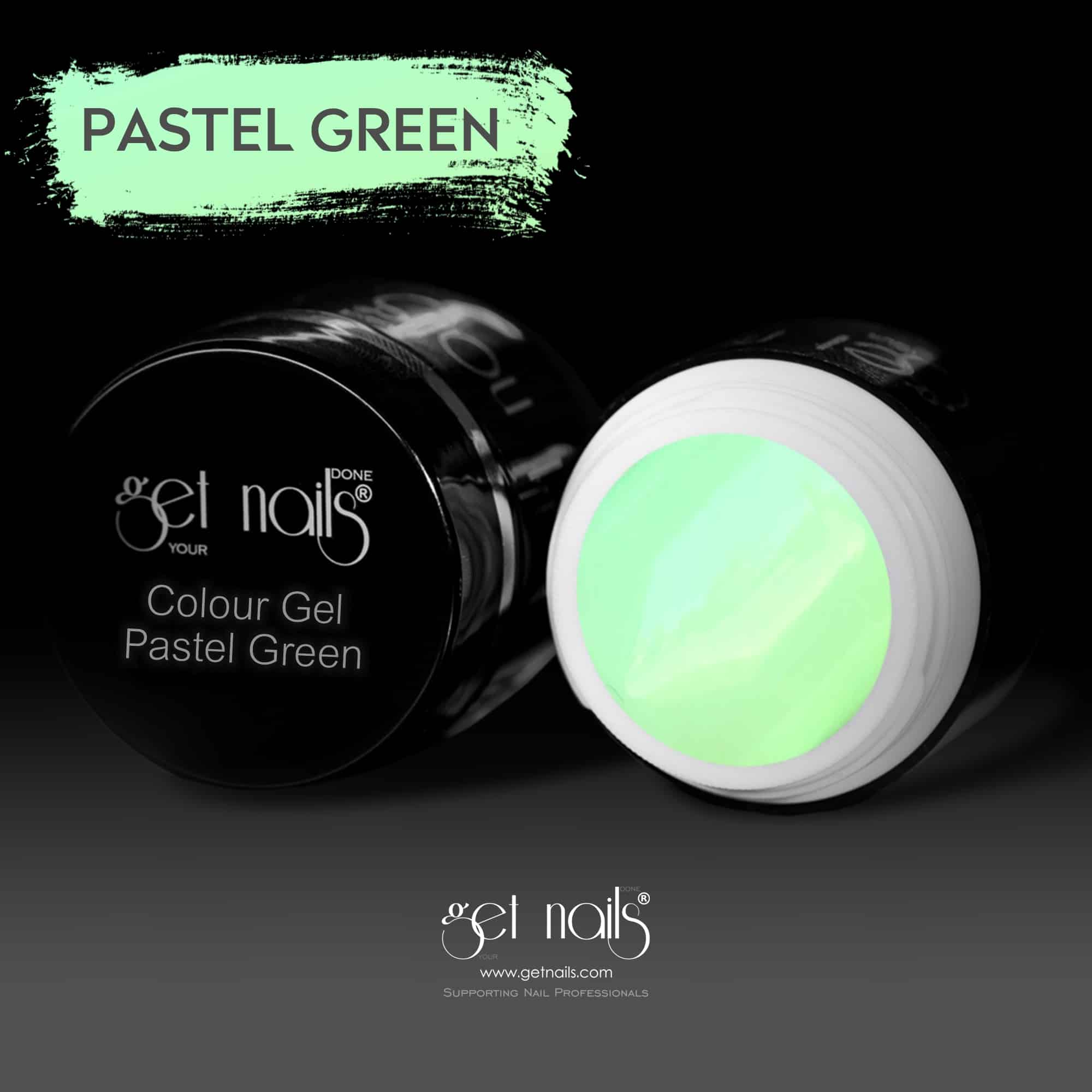 Get Nails Austria - Цветной гель Пастельный зеленый 5г