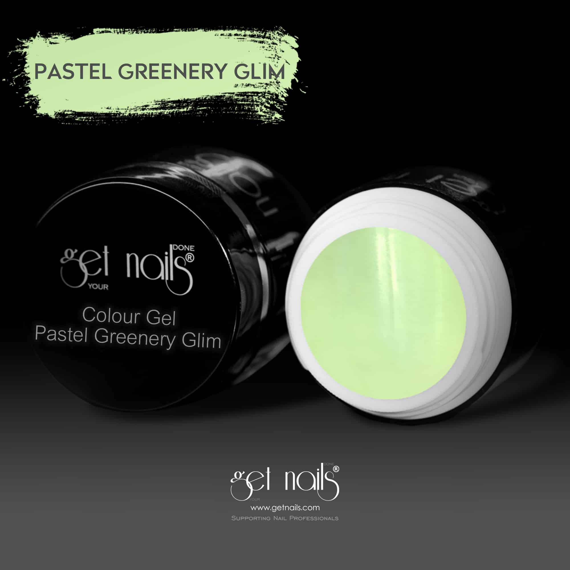 Get Nails Austria - Цветной гель Pastel Greenery Glim 5g