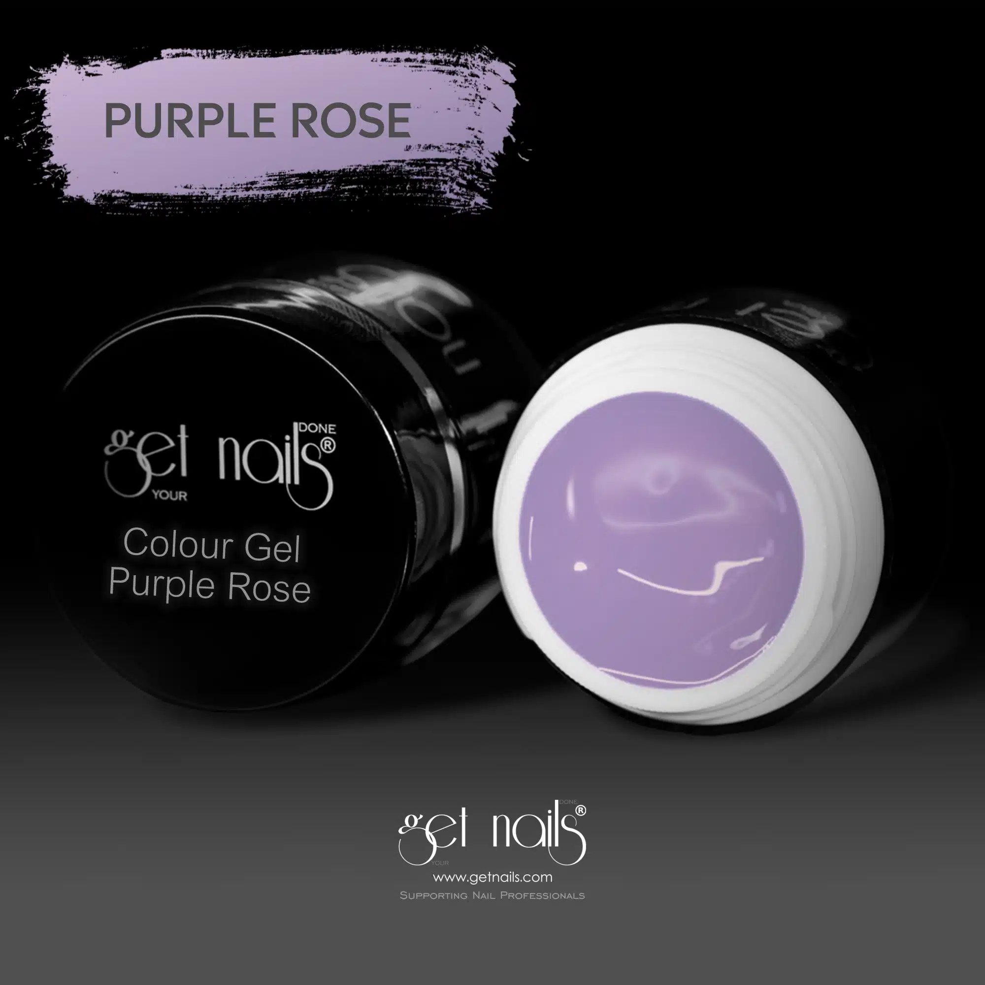 Get Nails Austria - Цветной гель Purple Rose 5g