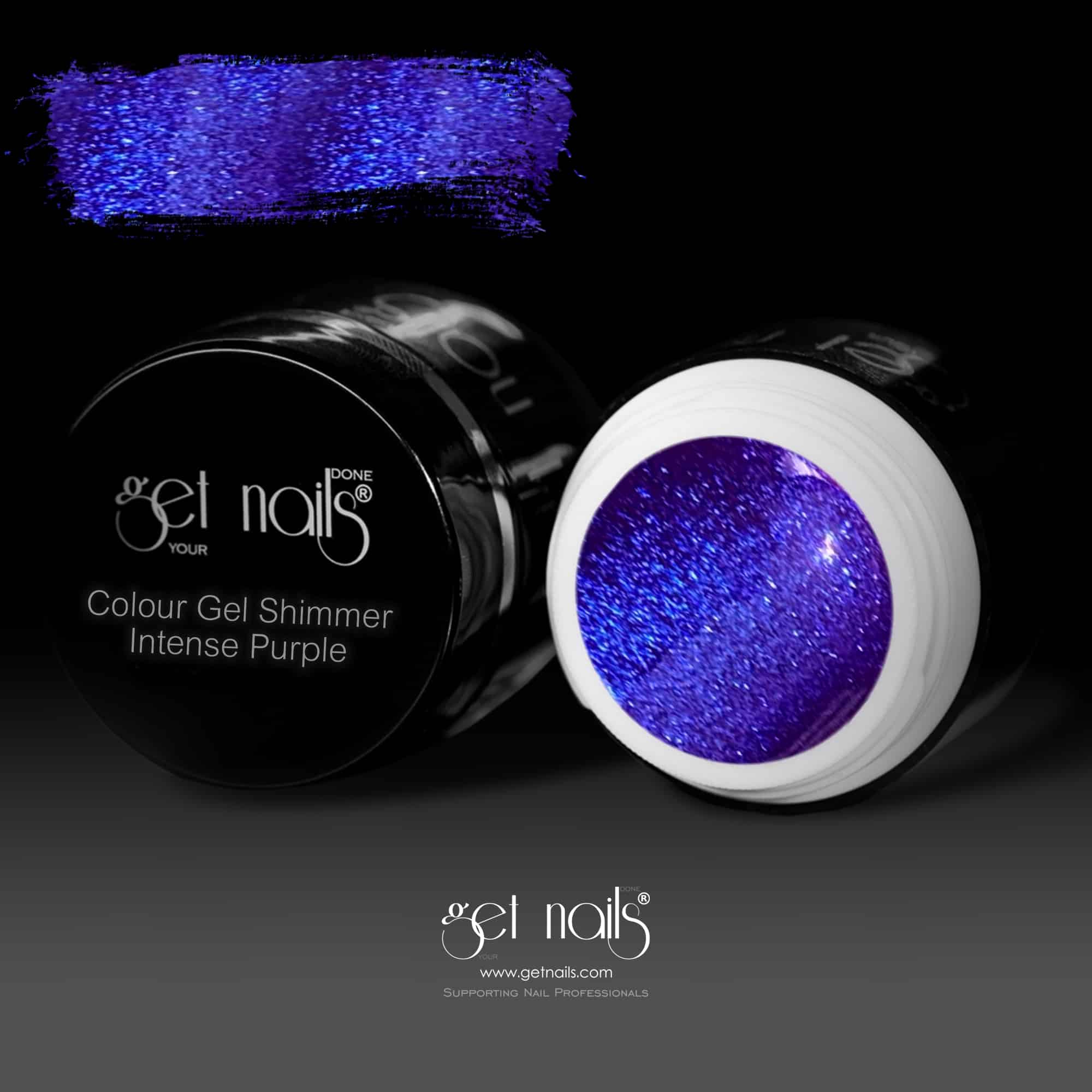 Get Nails Austria - Color Gel Shimmer Intense Purple 5g