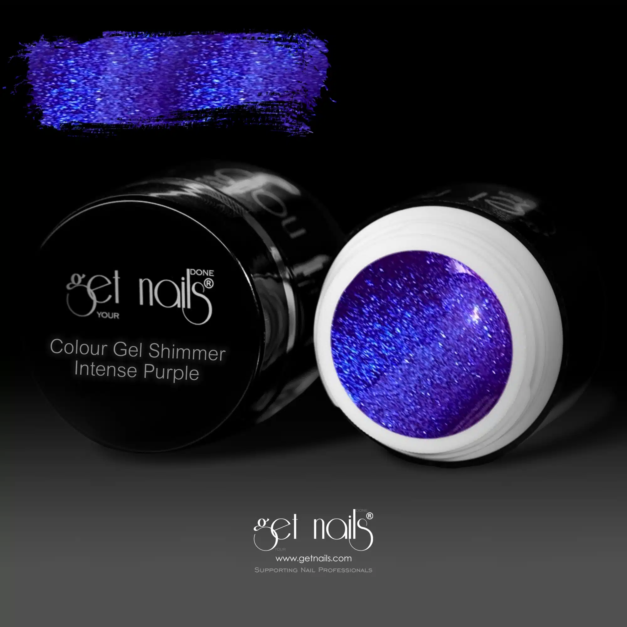 Get Nails Austria - Colour Gel Shimmer Intense Purple 5g