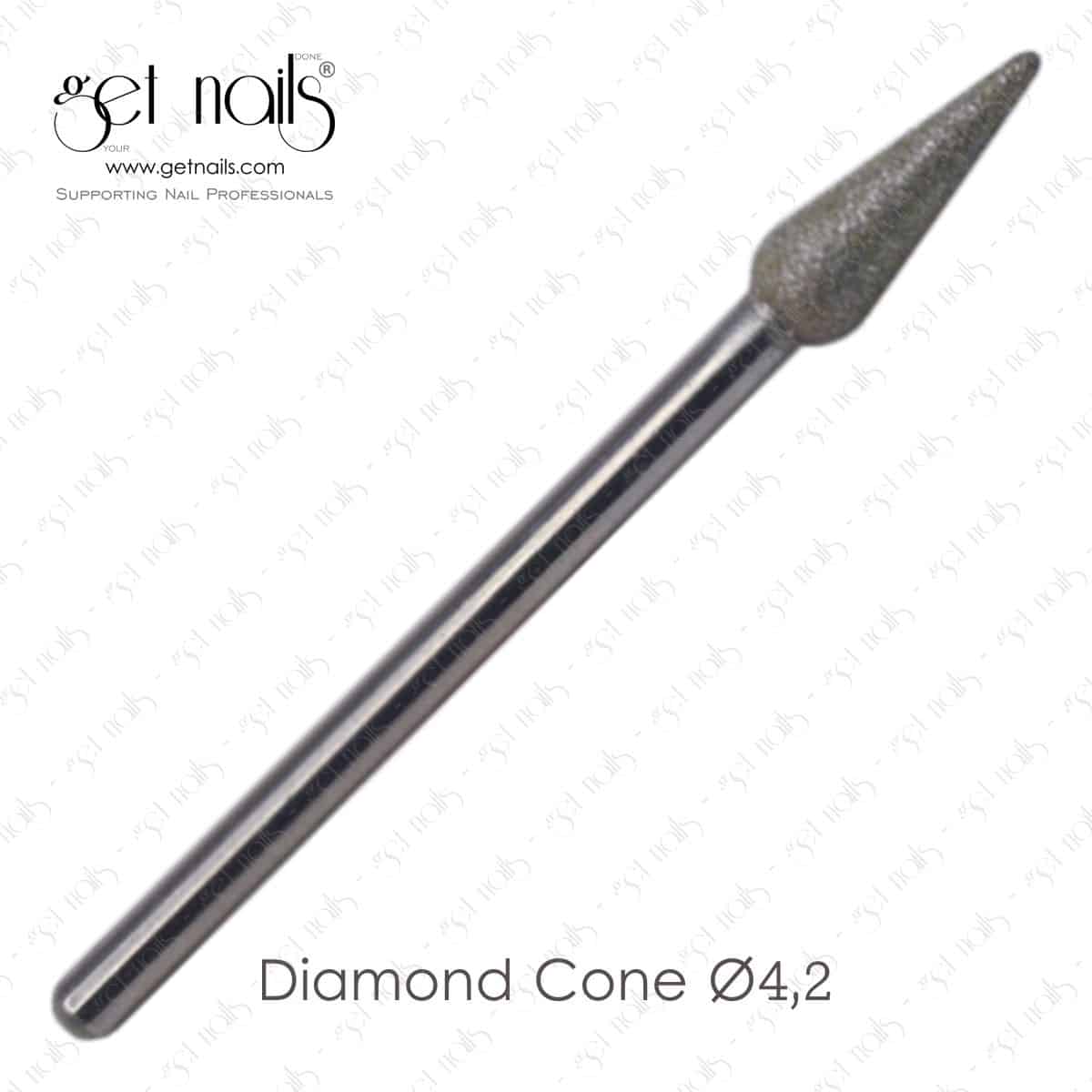 Get Nails Austria - Accesoriu de frezare Diamond Cone Ø4,2