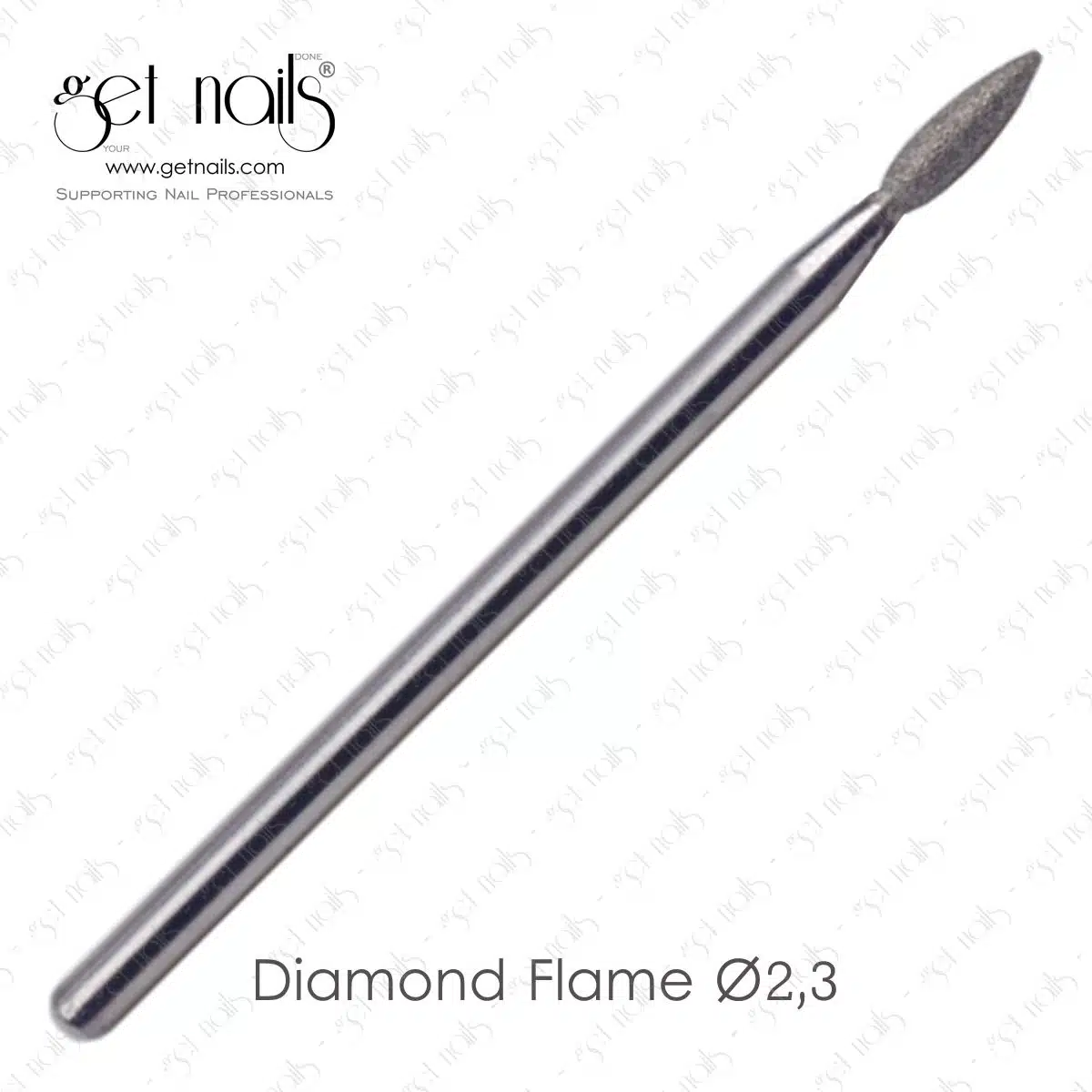 Get Nails Austria - Fräseraufsatz Diamond Flame Ø2,3