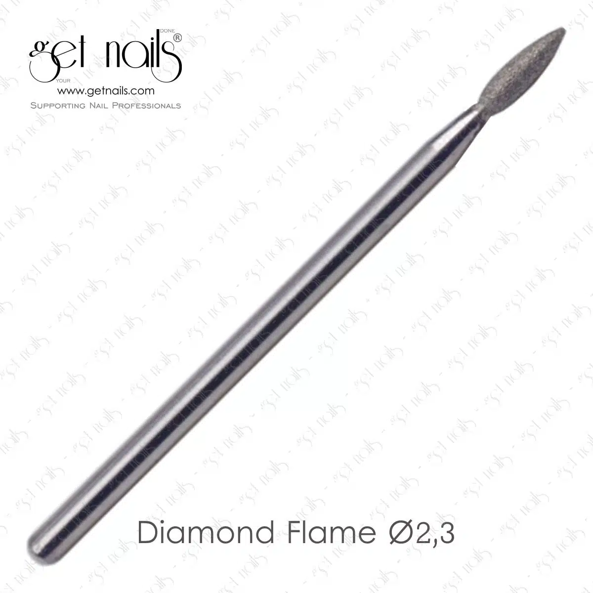 Get Nails Austria - Accessorio per fresare Diamond Flame Ø2,3