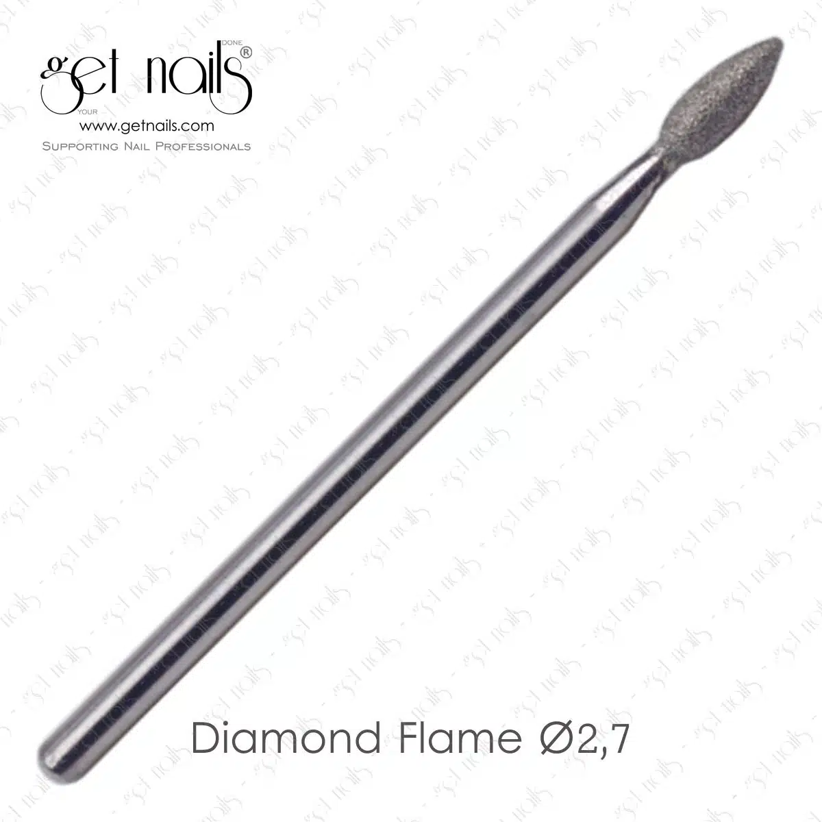 Get Nails Austria - Fräseraufsatz Diamond Flame Ø2,7