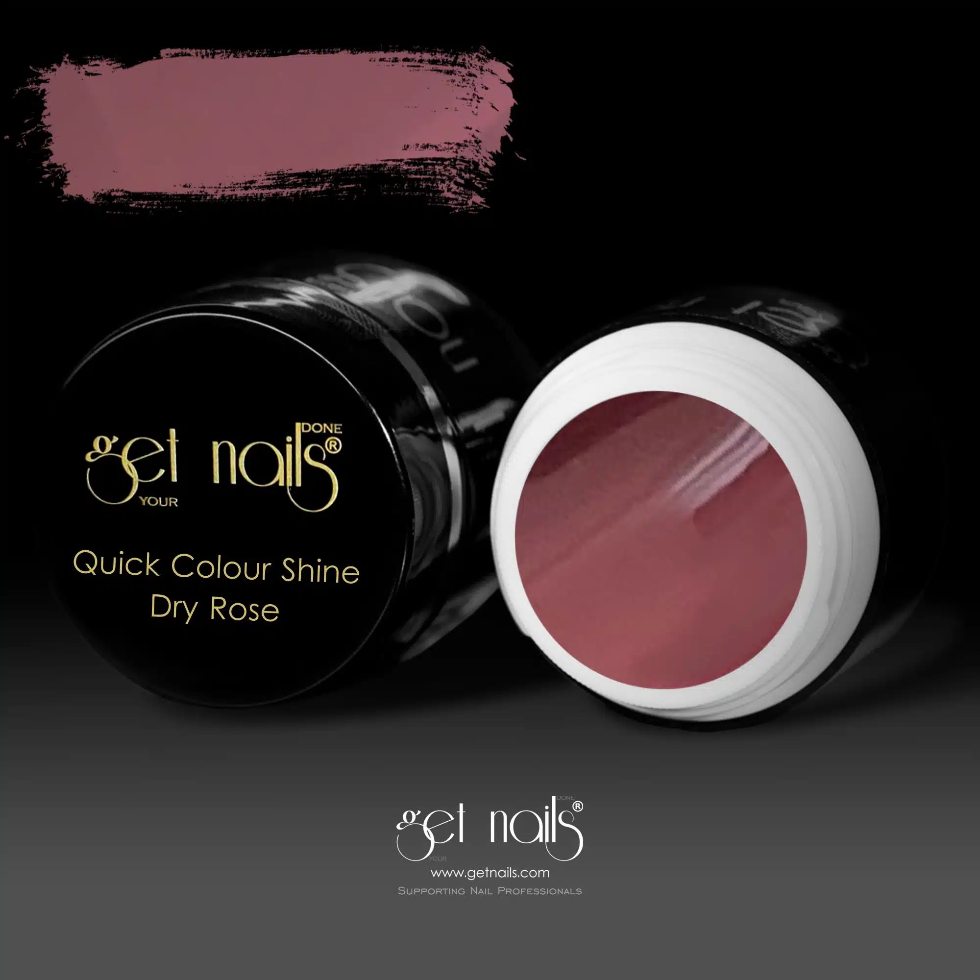 Get Nails Austria - Цветной гель Quick Color Shine Dry Rose 5г