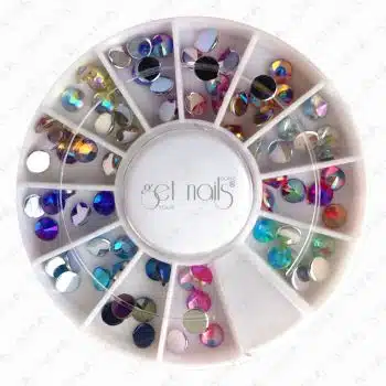 Get Nails Austria - Strass Mix Multicolour AB 4mm, in a wheel