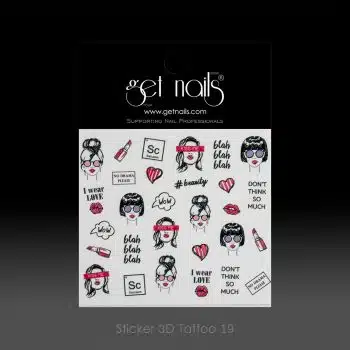 Get Nails Austria - Наклейка 3D татуировки 19