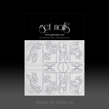 Get Nails Austria - Наклейка Art Tattoo 01