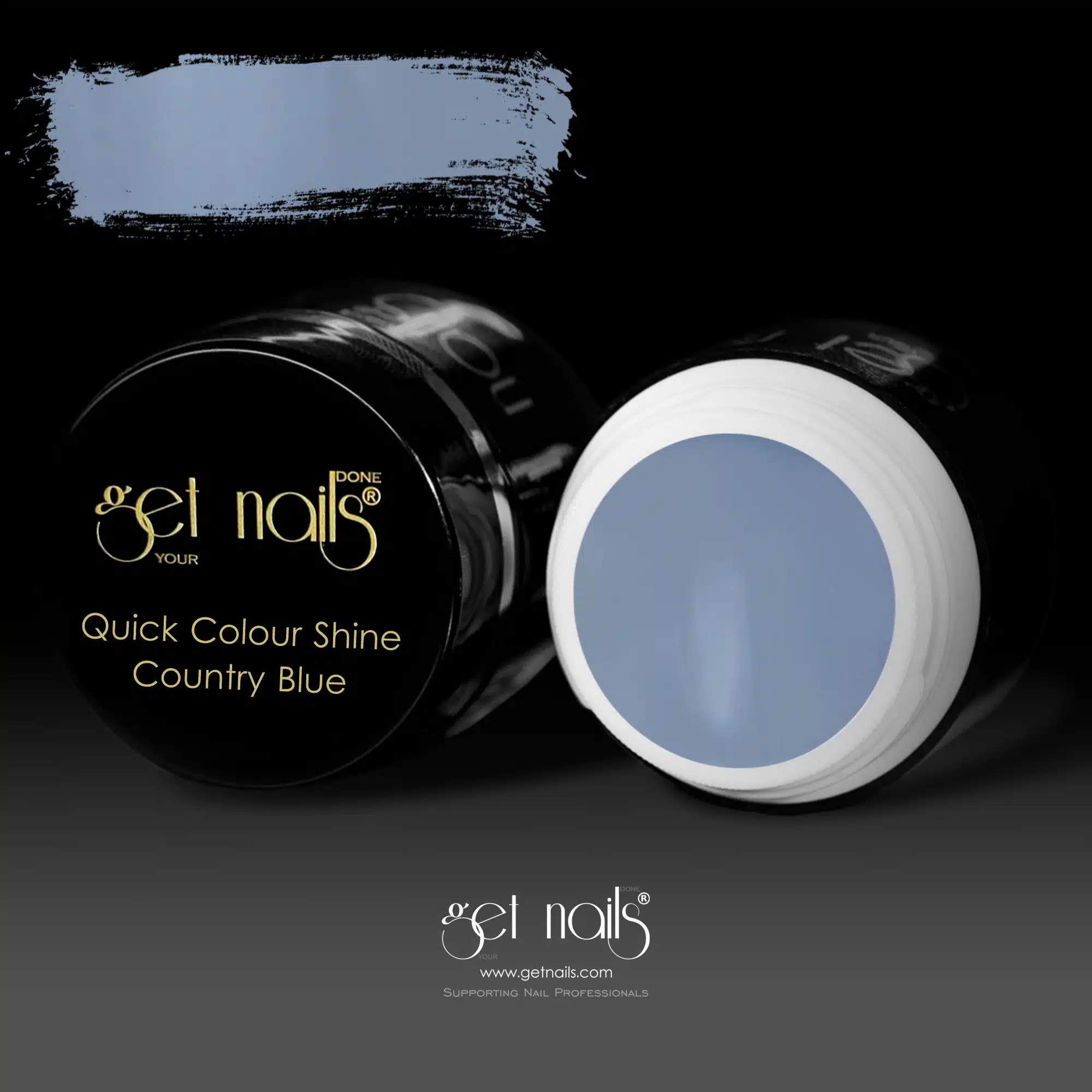 Get Nails Austria - Цветной гель Quick Color Shine Country Blue 5g