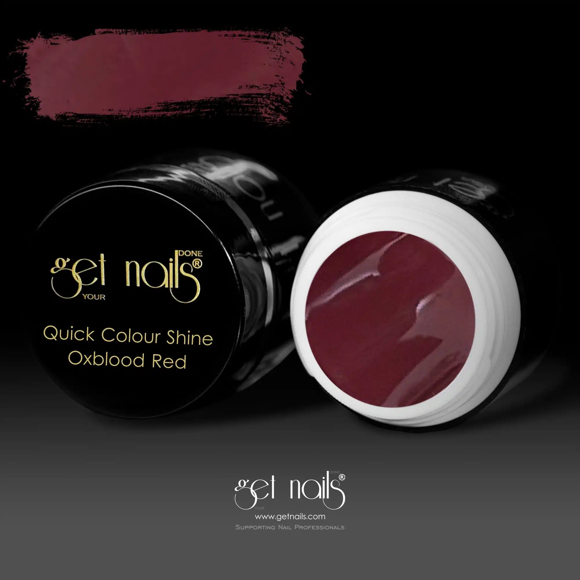 Get Nails Austria - Color Gel Quick Color Shine Oxblood Red 5g