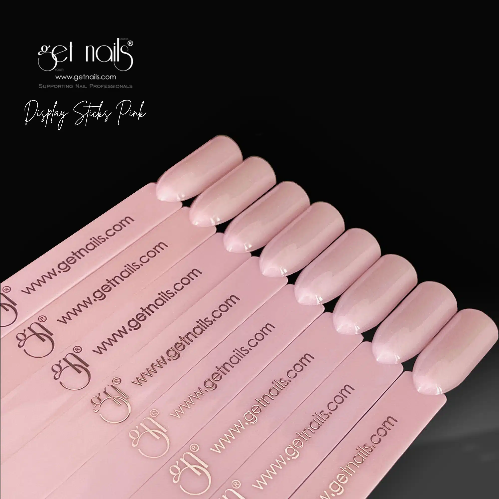 Get Nails Austria - Display Sticks pink, 50 Stk.