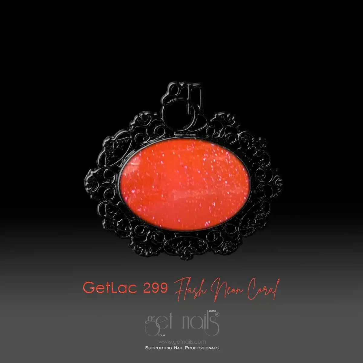 Get Nails Austria - GetLac 299 Flash Neon Coral 15 г