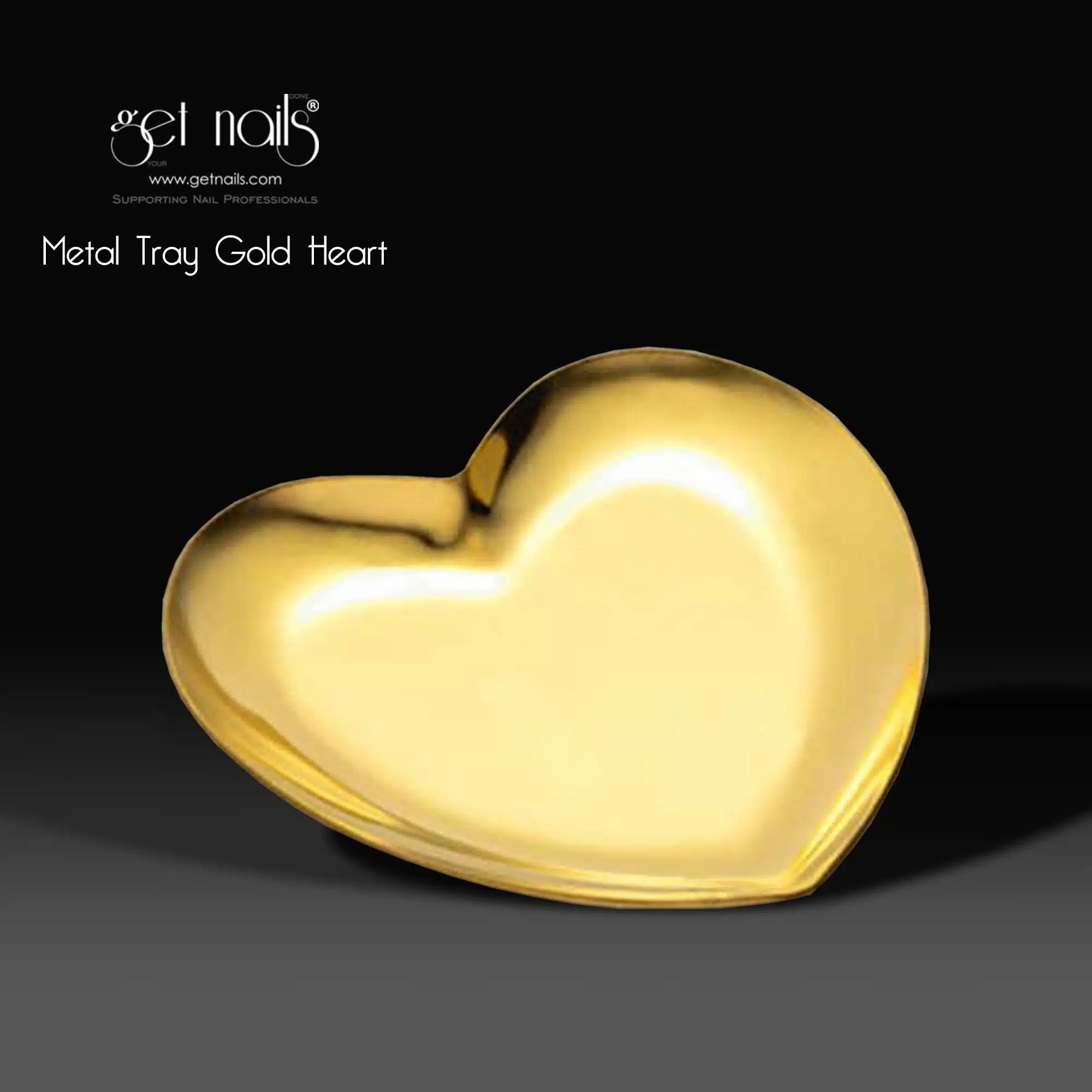 Get Nails Austria - Metal Tray Heart Gold