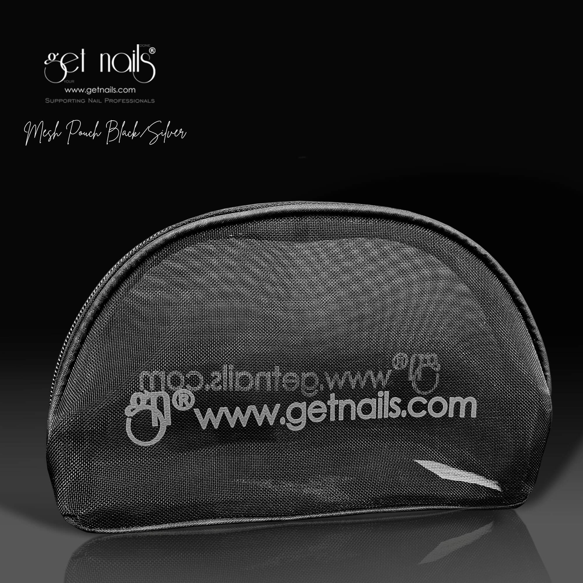 Get Nails Austria - Netztasche Schwarz/Silber