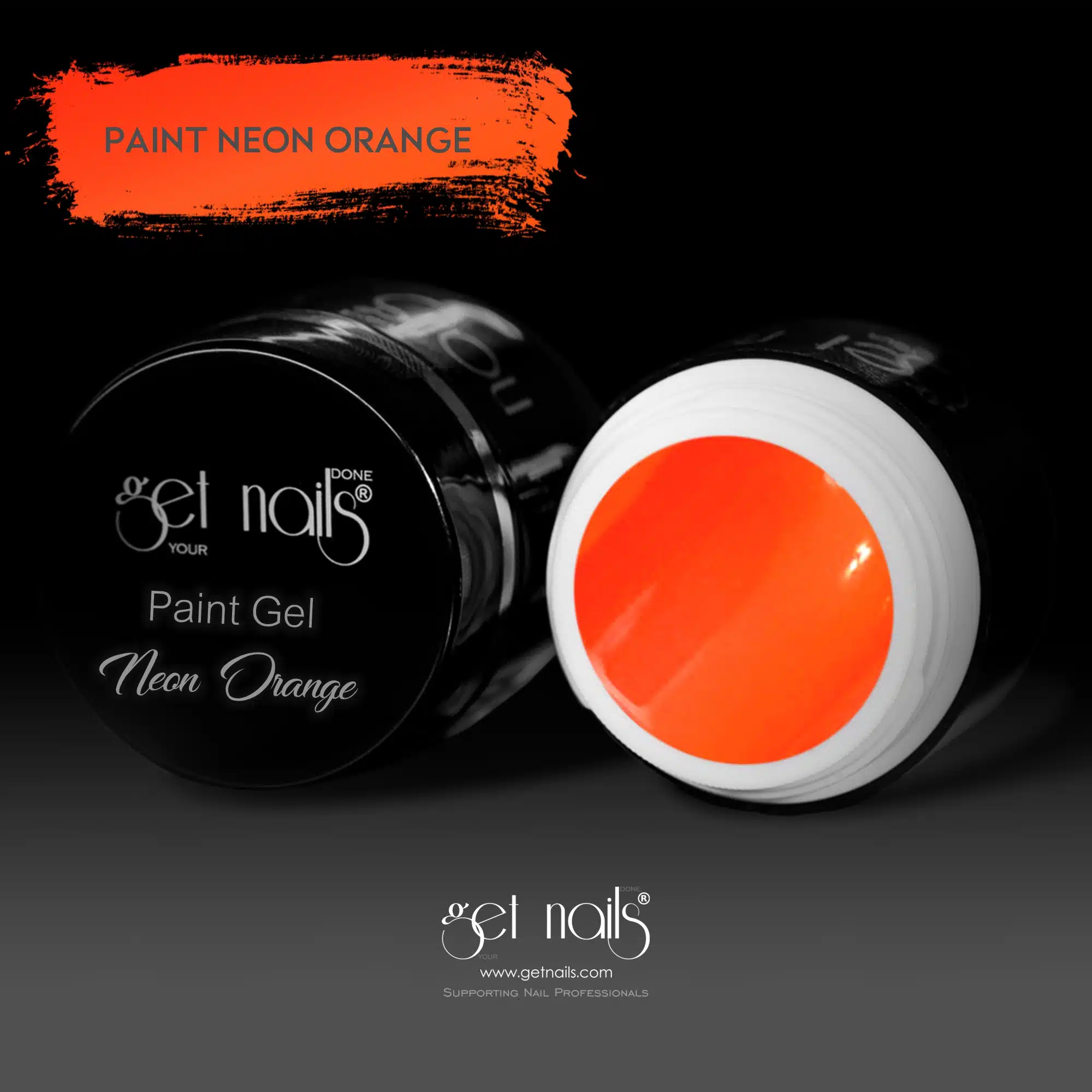 Get Nails Austria - Gel de Vopsea Neon Orange 5g