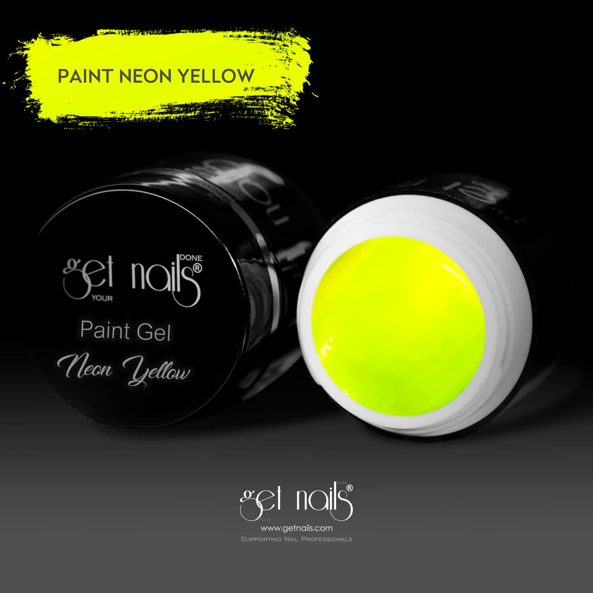 Get Nails Austria - Gel per pittura Neon Yellow 5g