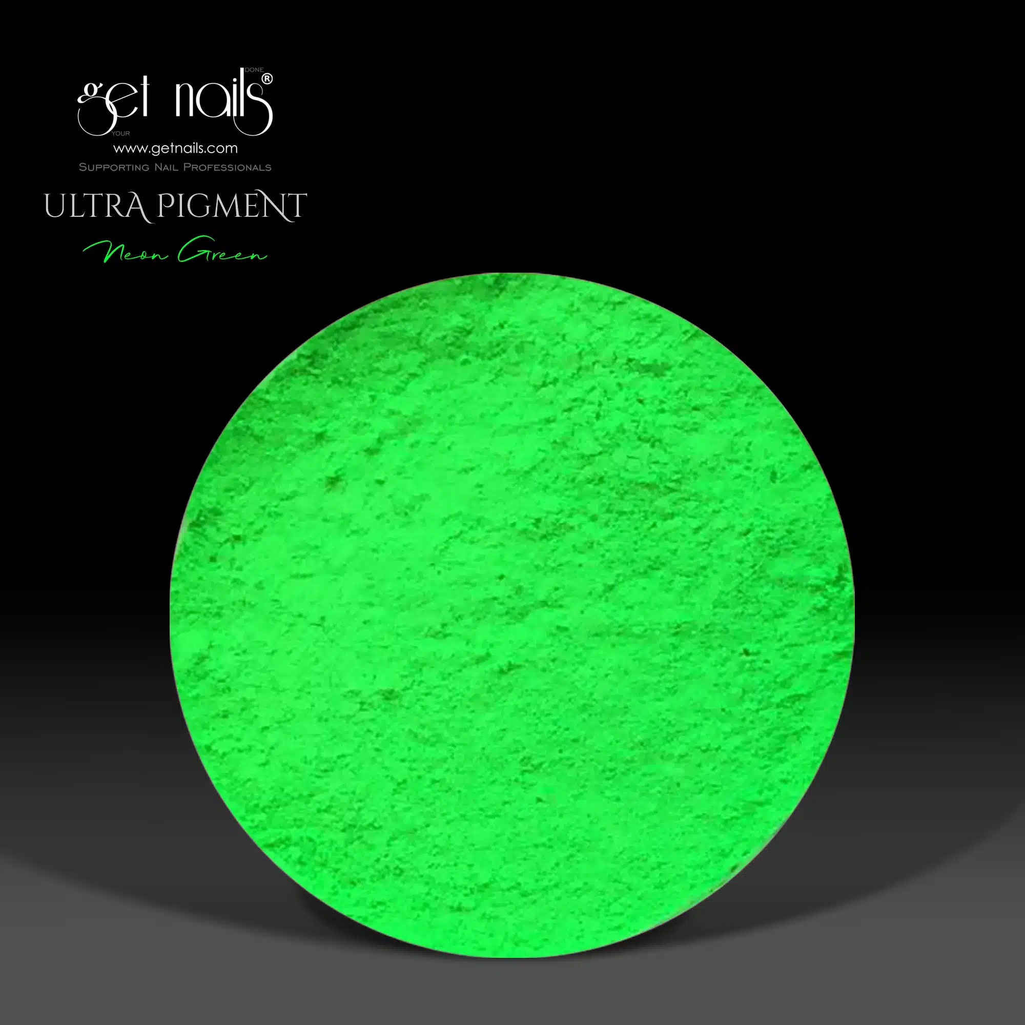 Get Nails Austria - Ультрапигмент неоновый зеленый 1.5г