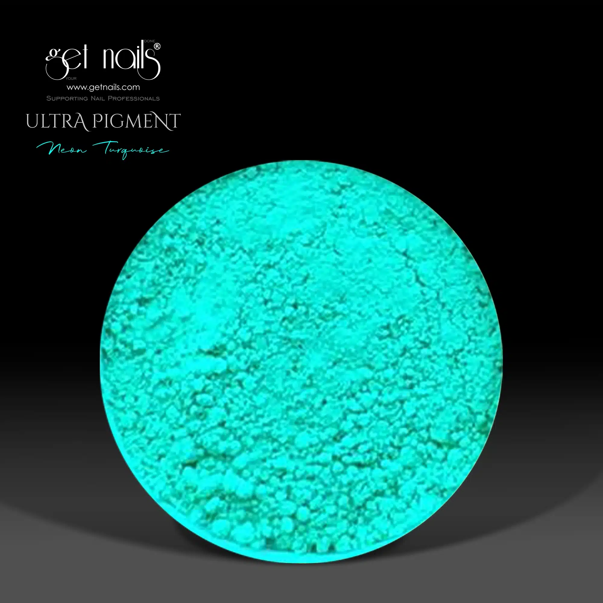 Get Nails Austria - Ультрапигмент неоновый бирюзовый 1.5г