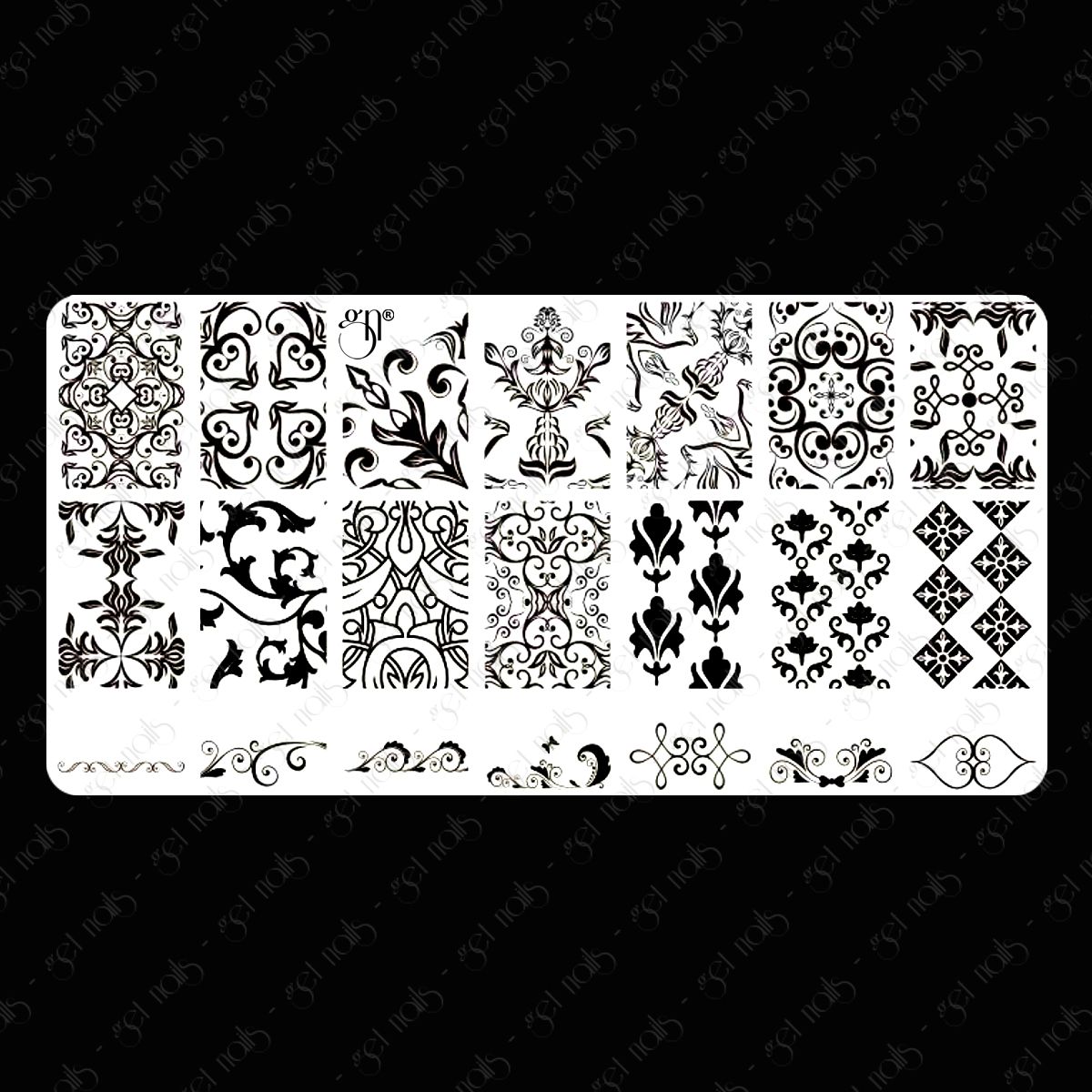 Get Nails Austria - Stamping Schablone Design 8