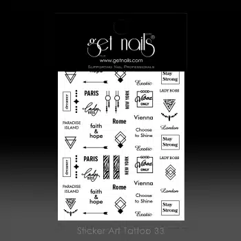 Get Nails Austria - Наклейка Art Tattoo 33