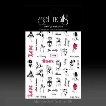 Get Nails Austria - Наклейка Art Tattoo 39