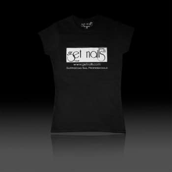 T-Shirt "Get Nails" Schwarz, Size S