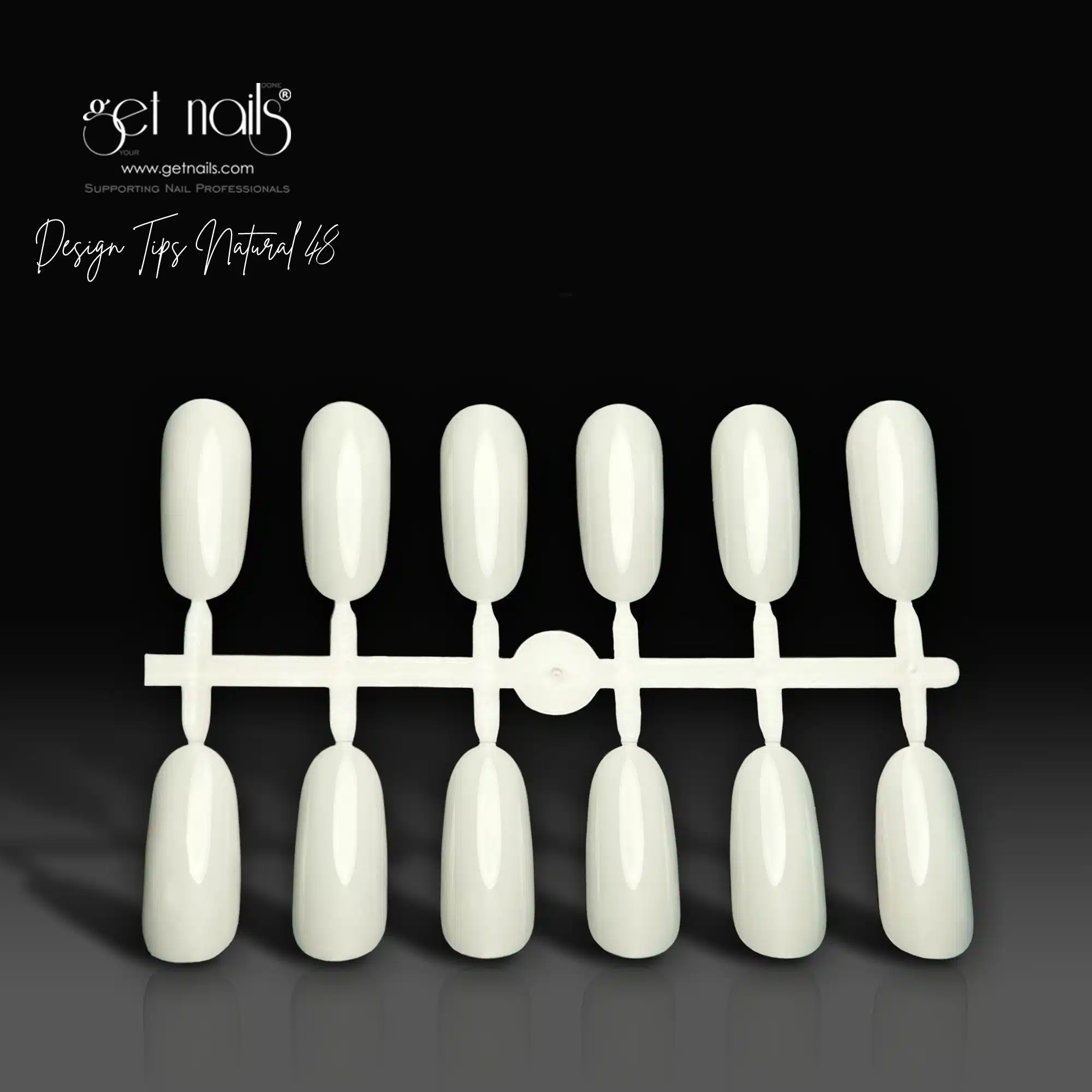 Get Nails Austria - Design Tips Natural - 48 Stück