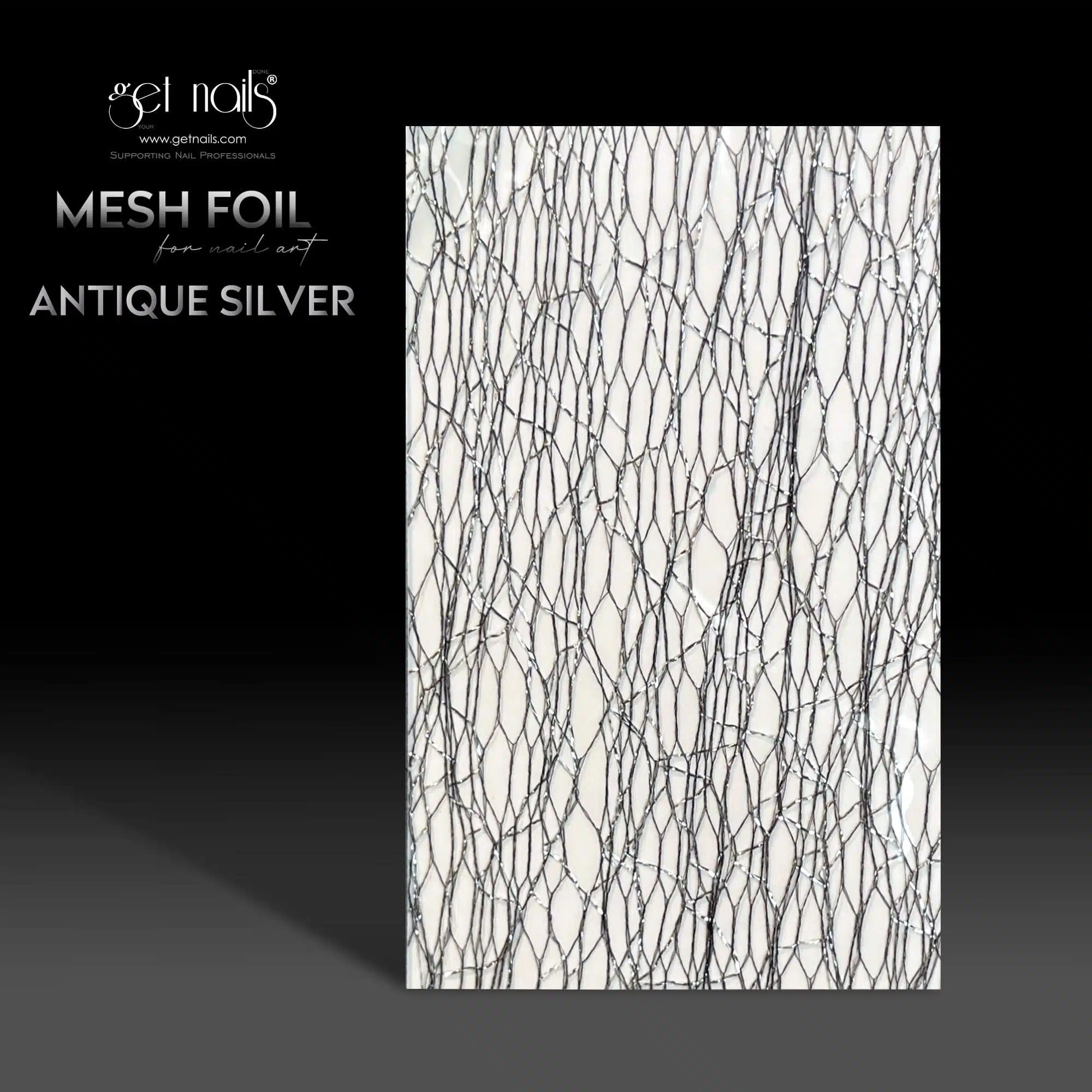 Get Nails Austria - Mesh Folie Antique Silver