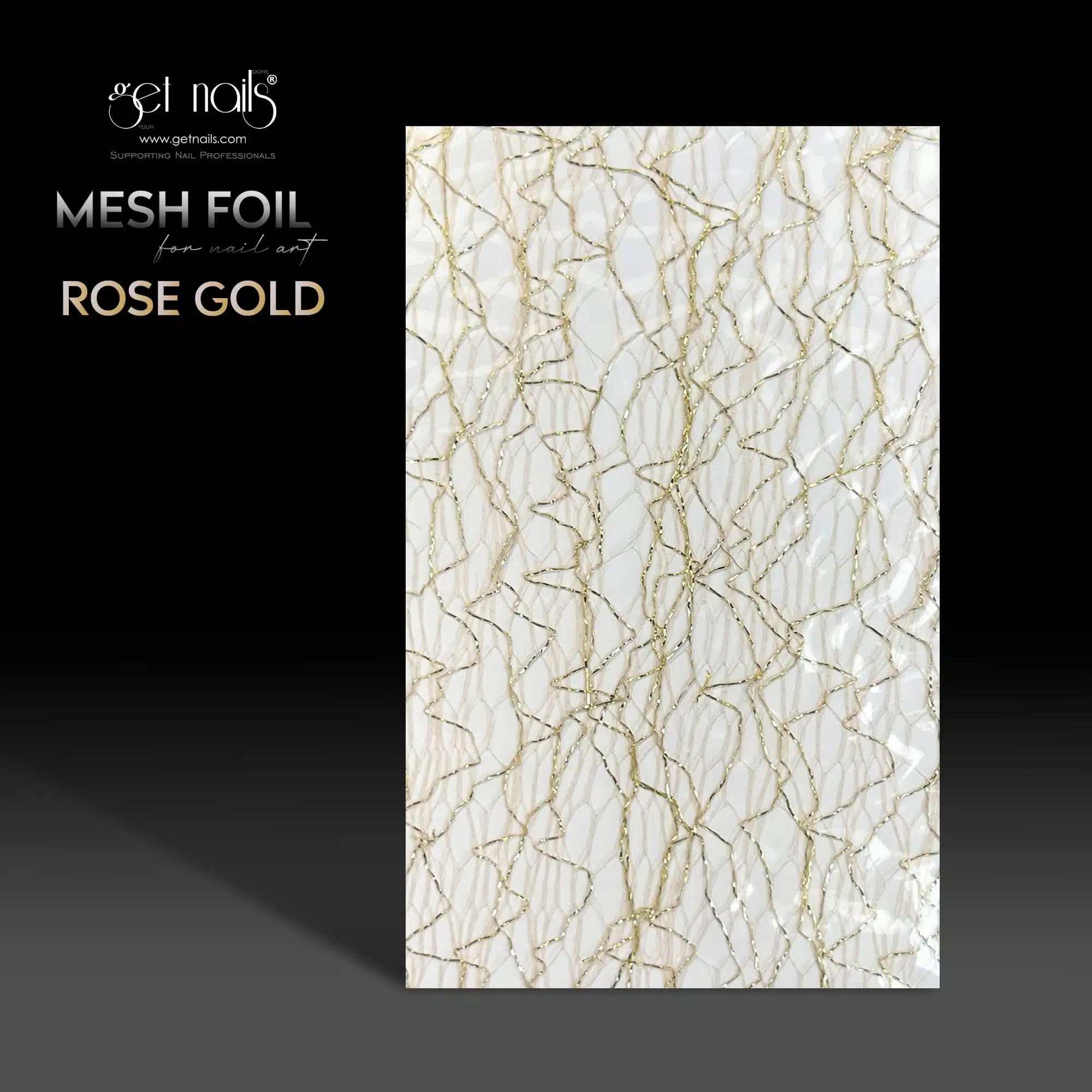 Get Nails Austria - Mesh Folie Rose Gold