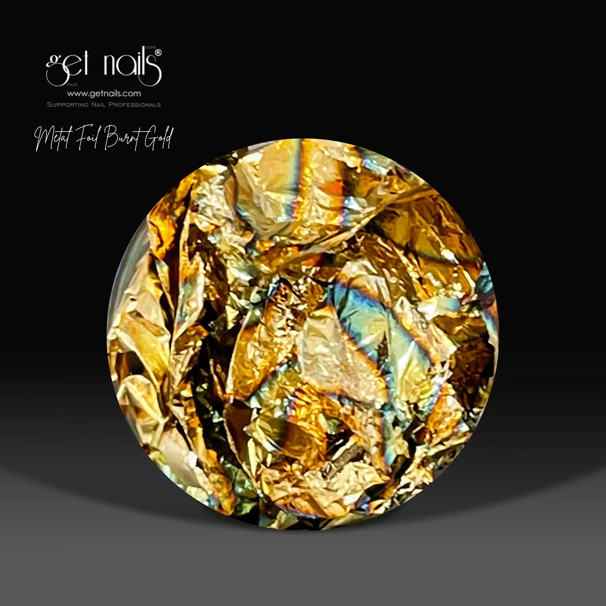 Get Nails Austria - Metallic Foil Burnt Gold