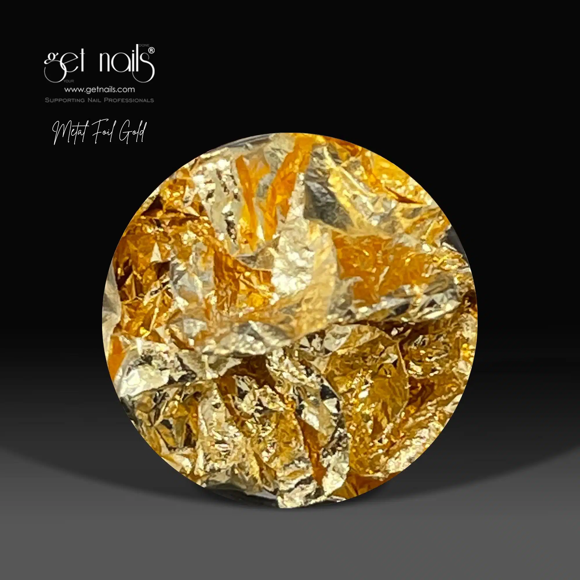 Get Nails Austria - Metallfolie Gold