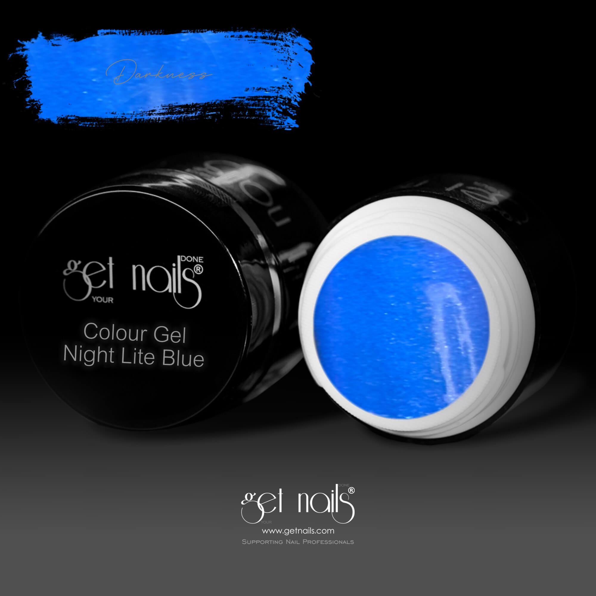 Get Nails Austria - Night Lite Colour Gel Blue 5g darkness