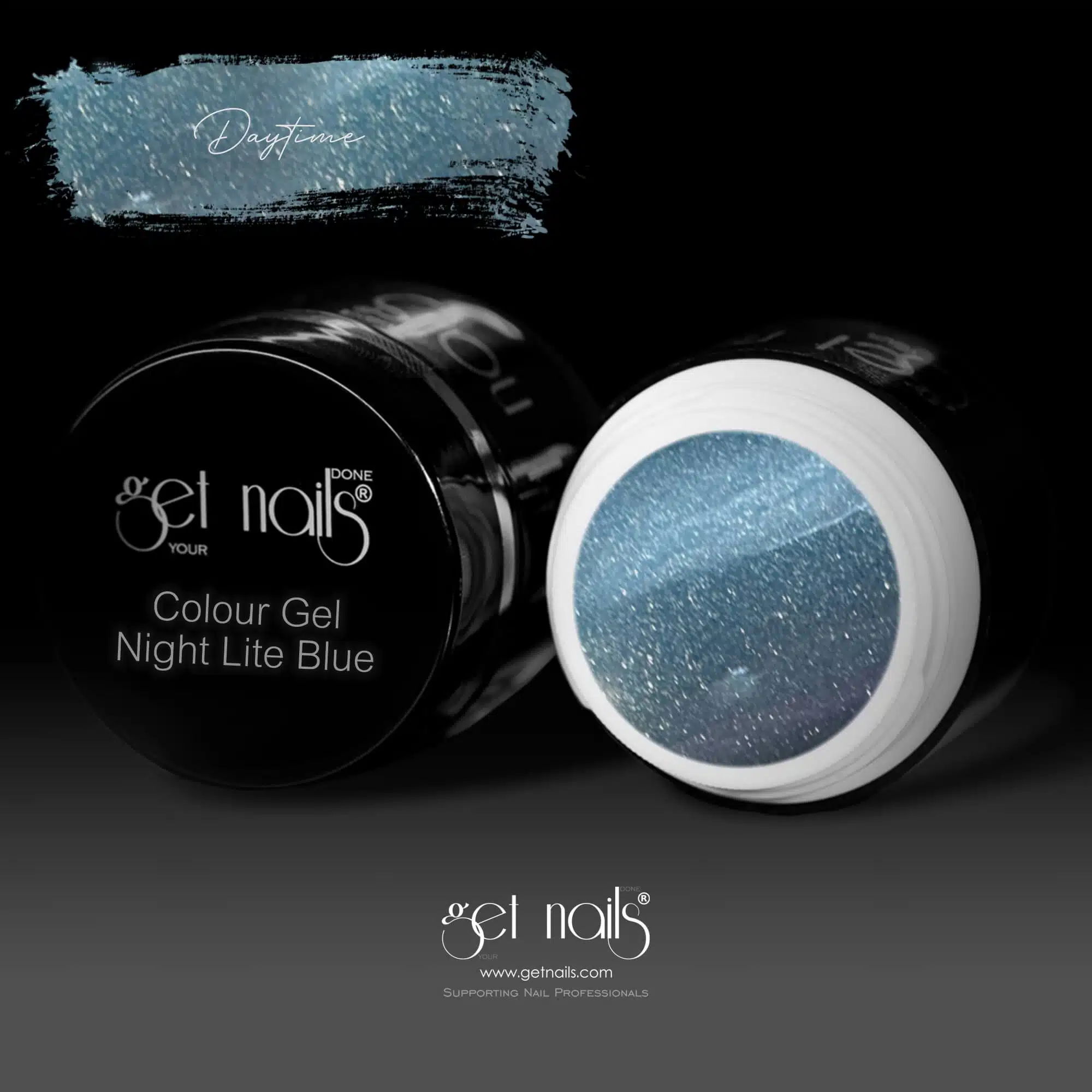 Get Nails Austria - Night Lite Color Gel Blue 5g daytime