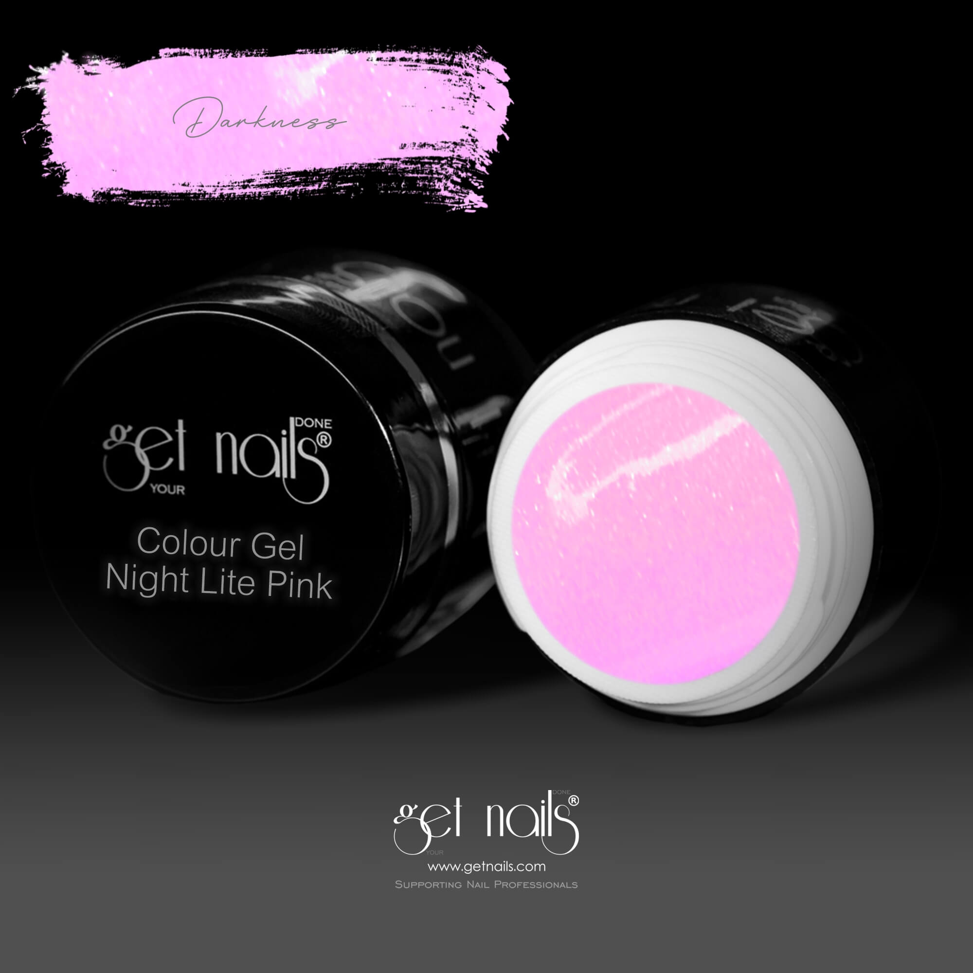 Get Nails Austria - Night Lite Colour Gel Pink 5g darkness
