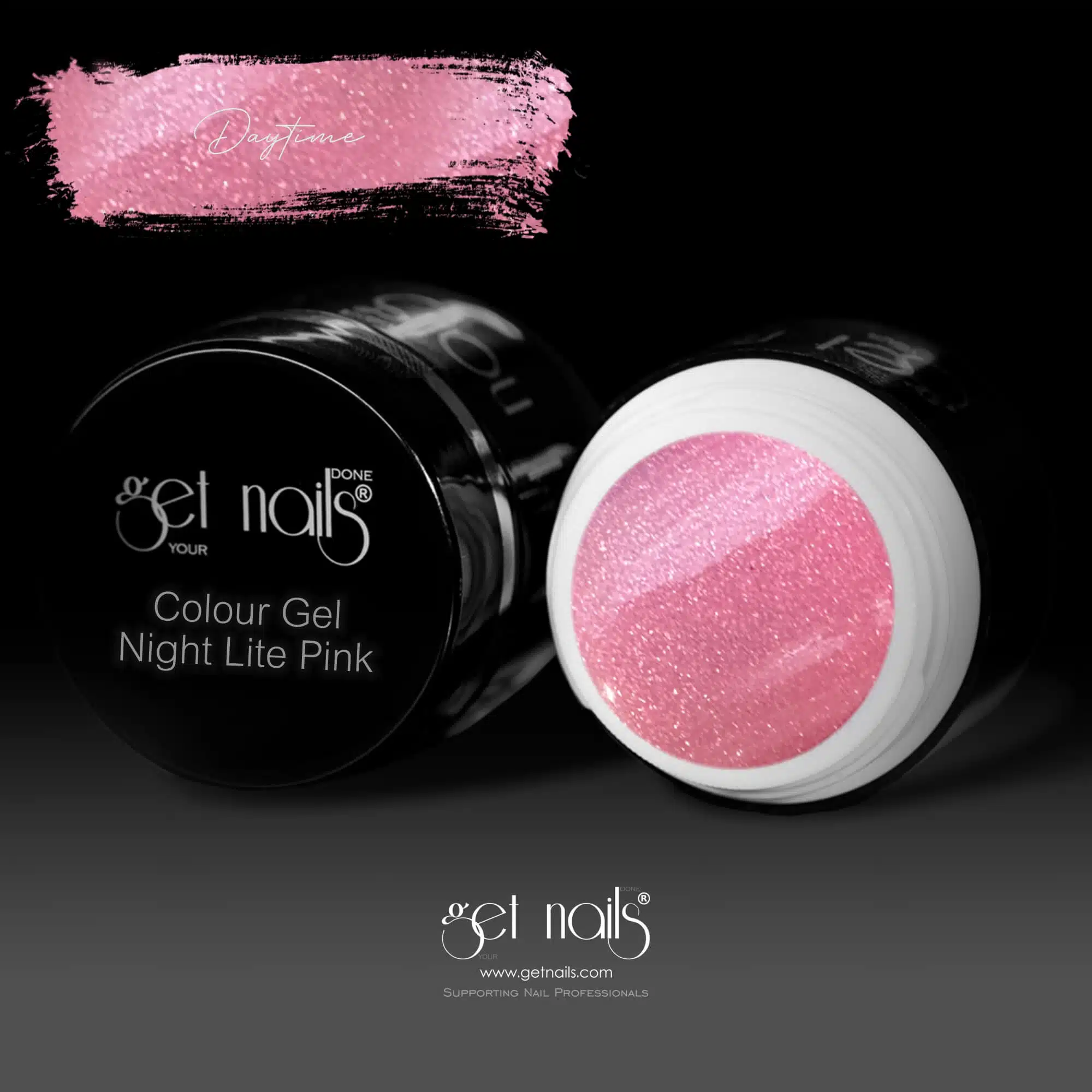Get Nails Austria - Night Lite Color Gel Pink 5g daytime