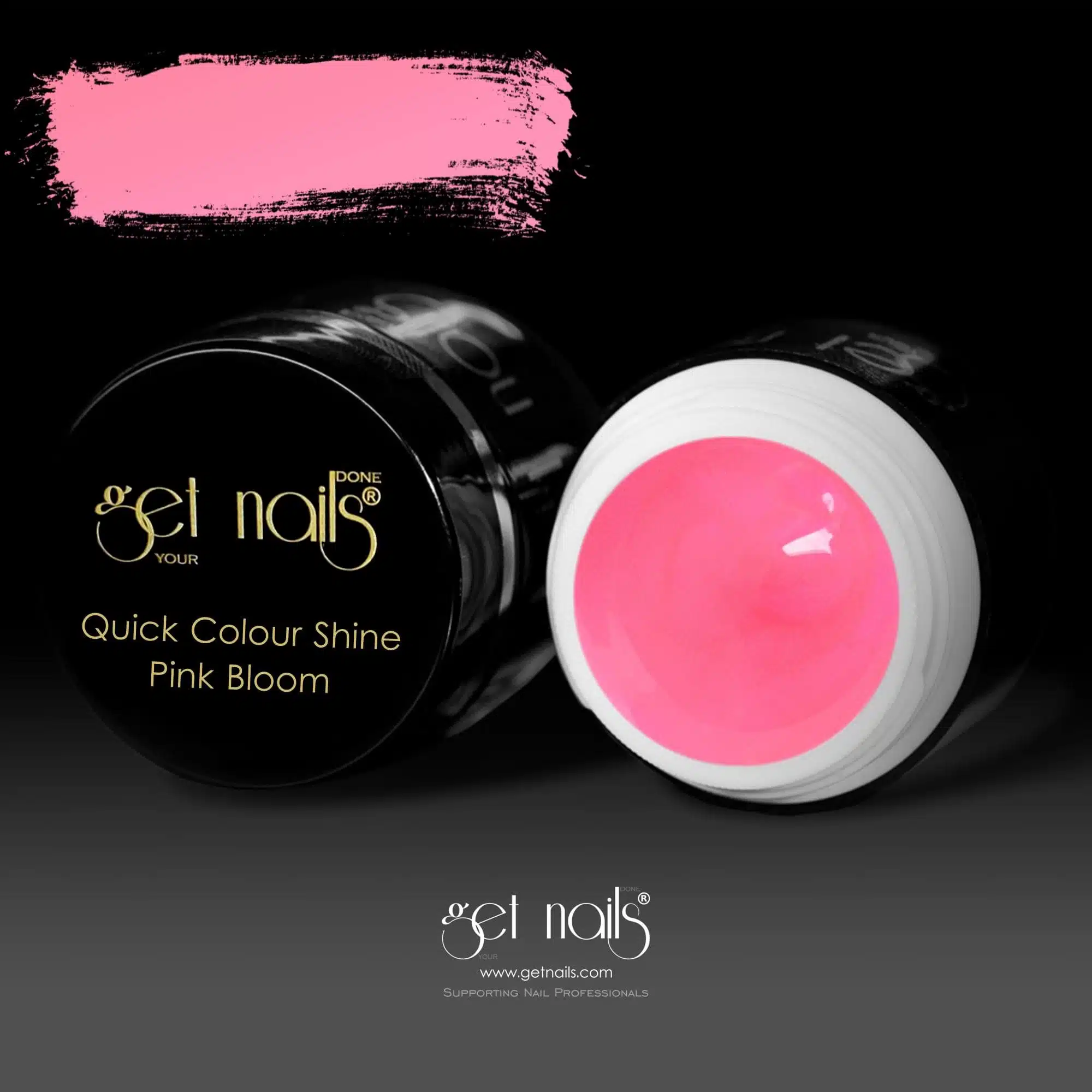 Get Nails Austria - Цветной гель Quick Color Shine Pink Bloom 5г