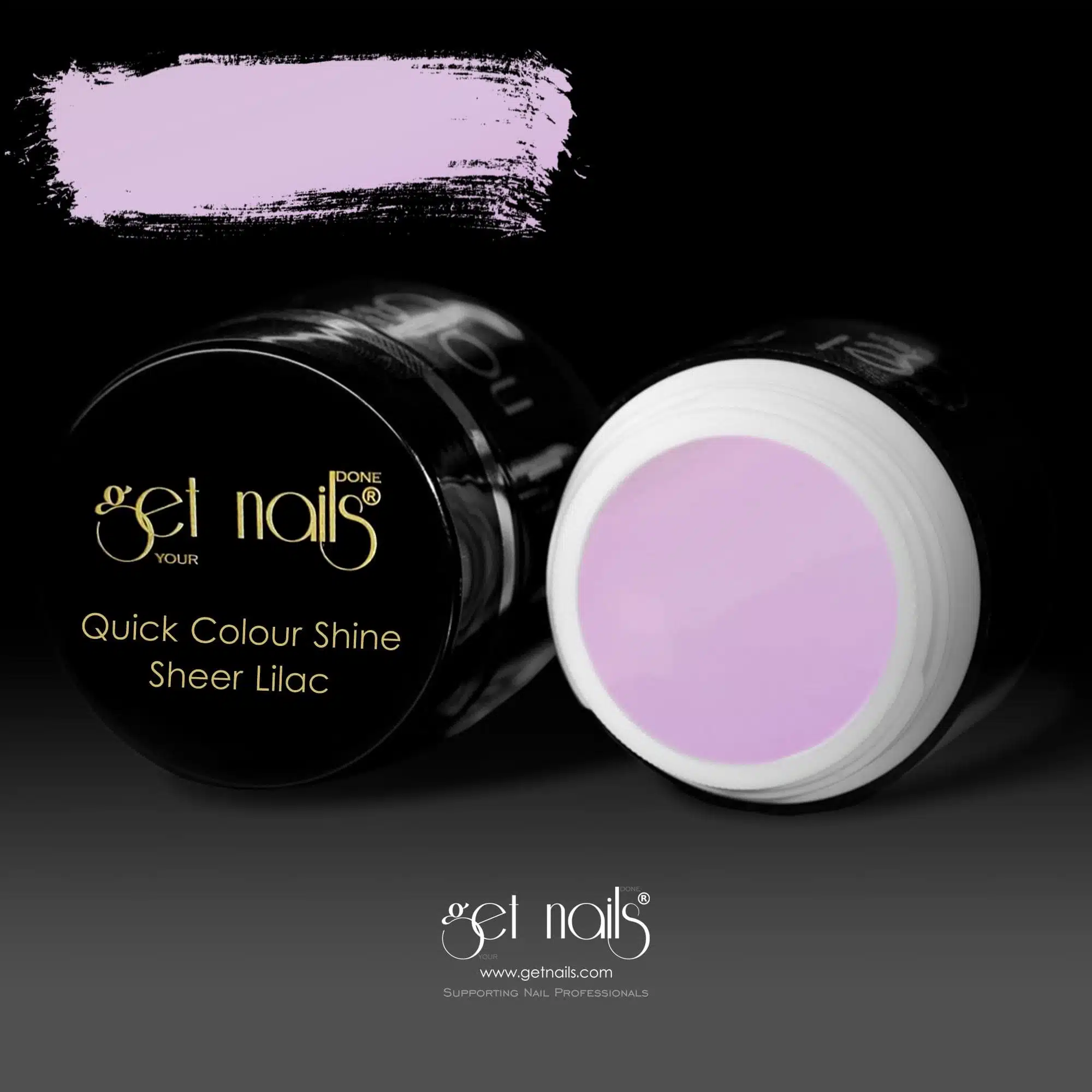 Get Nails Austria - Цветной гель Quick Color Shine Sheer Lilac 5g