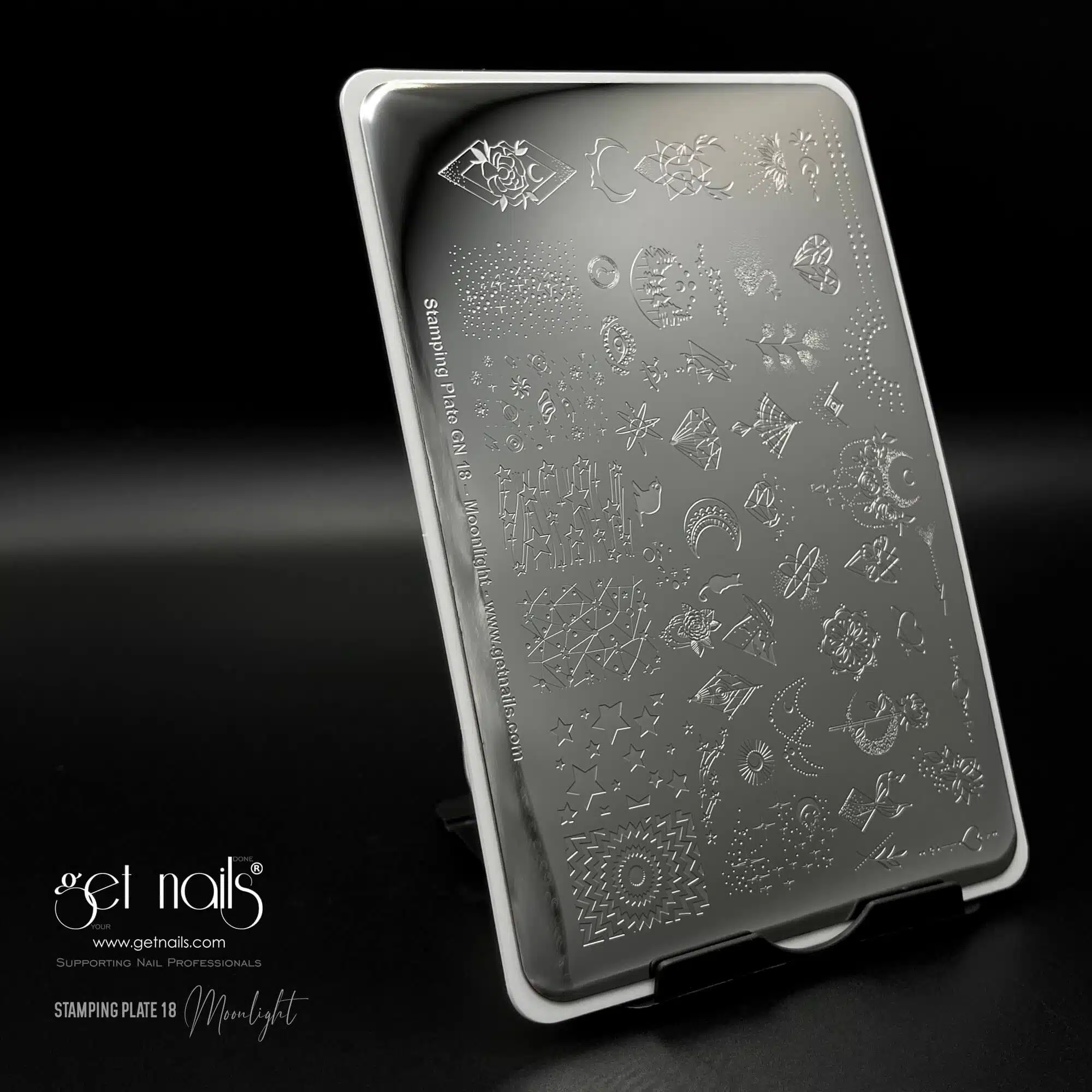 Get Nails Austria - Stamping Template 18 - Moonlight