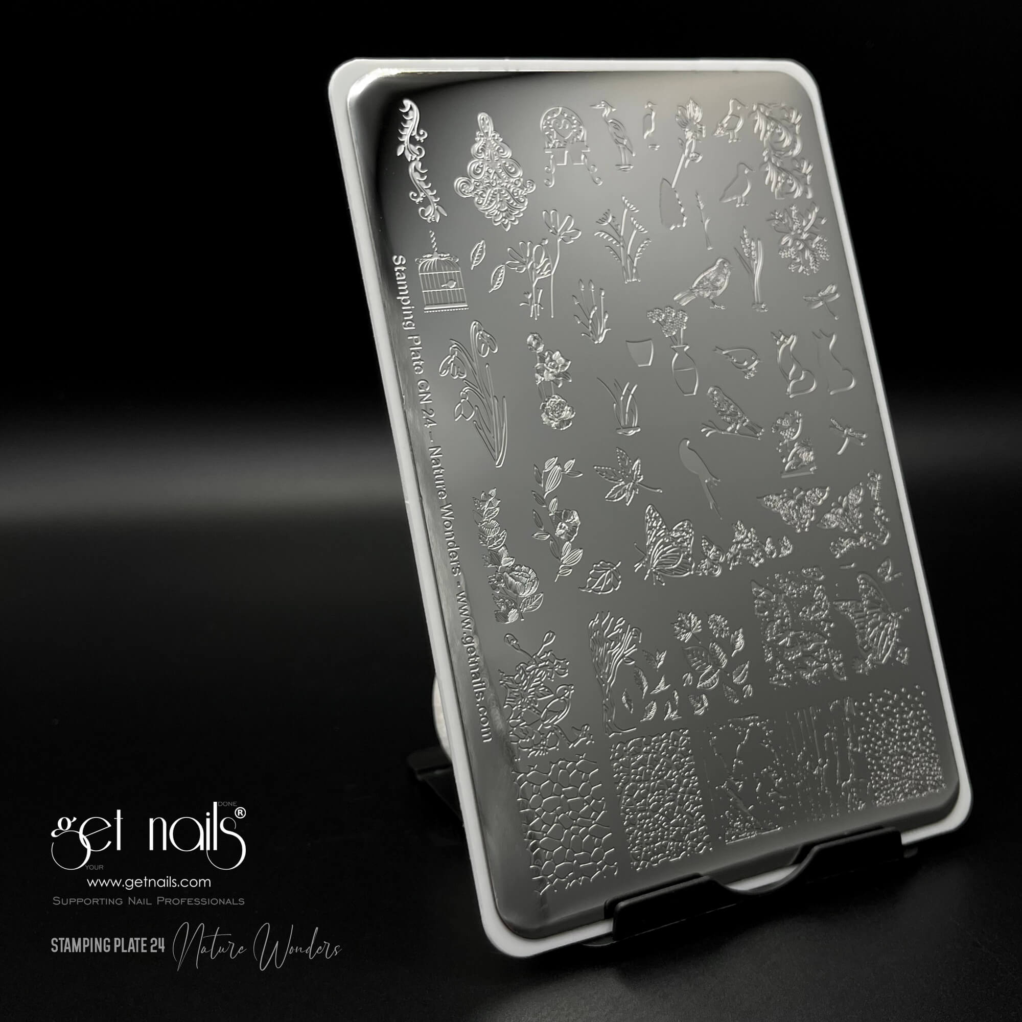 Get Nails Austria - Stamping Schablone 24 - Nature Wonders