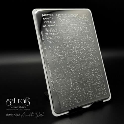 Get Nails Austria - Stamping Schablone 31 - Around the World