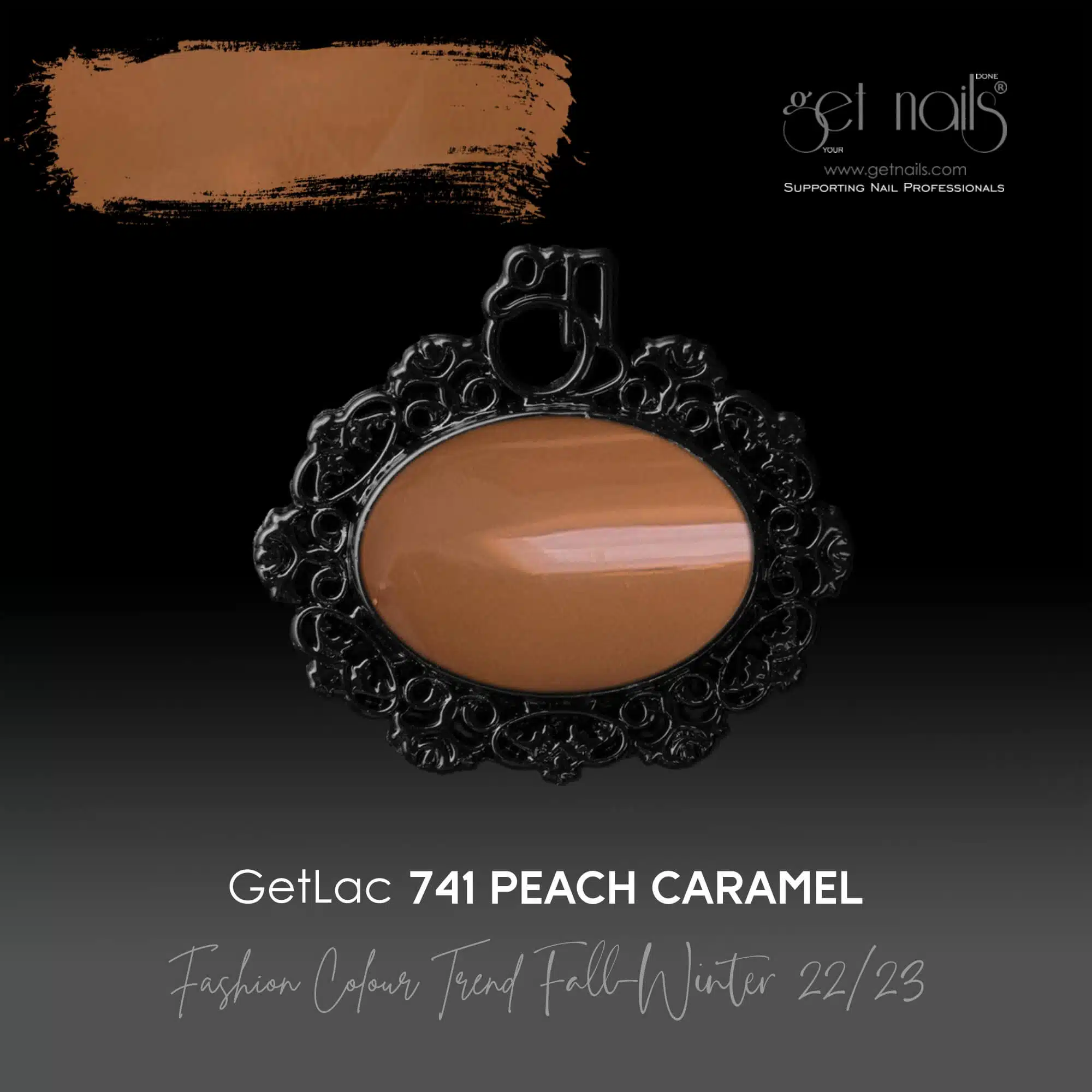 Get Nails Austria - GetLac 741 Peach Caramel 15g