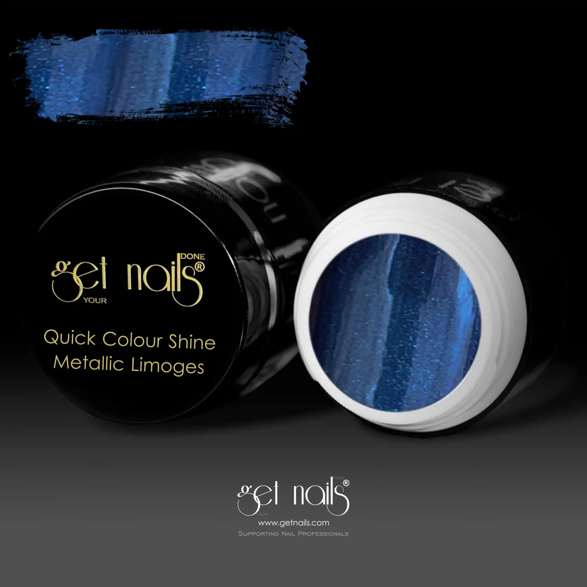 Get Nails Austria - Цветной гель Quick Color Shine Metallic Limoges 5g