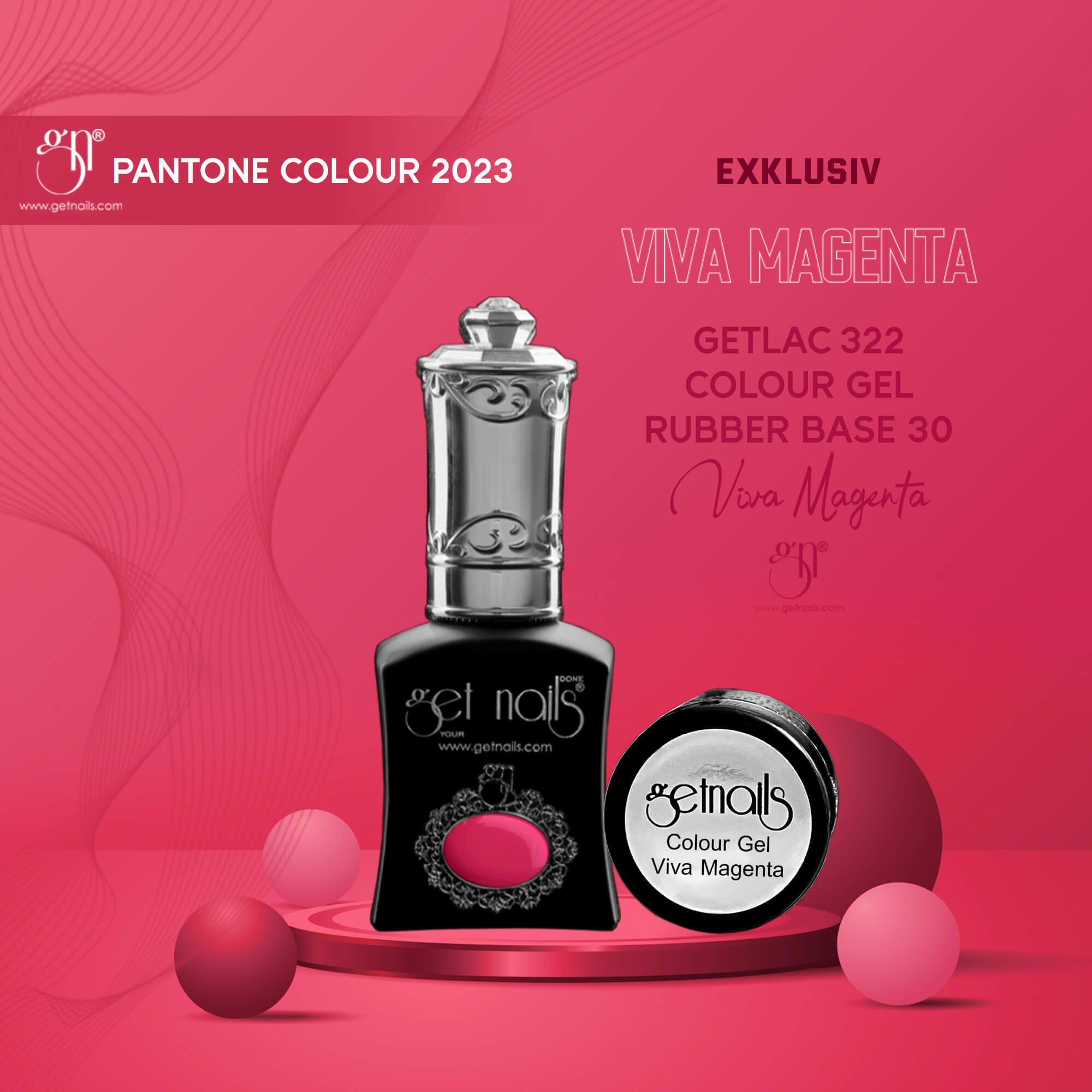 Get Nails Austria - Colour Gel Viva Magenta 5g 3