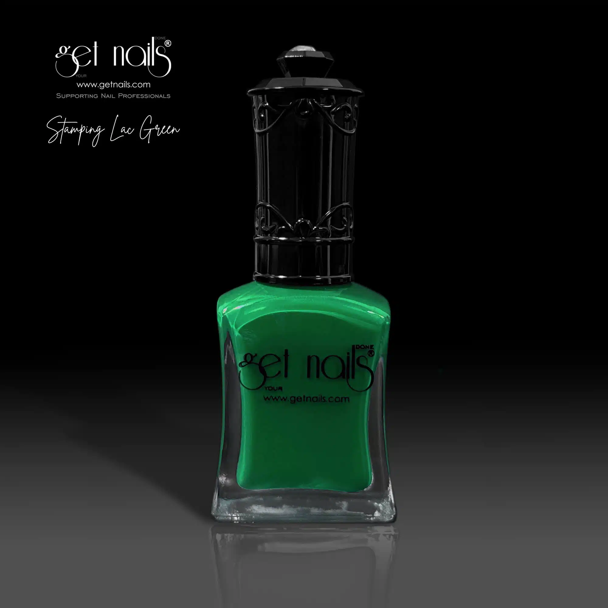 Get Nails Austria - Лак для стемпинга зеленый 15мл