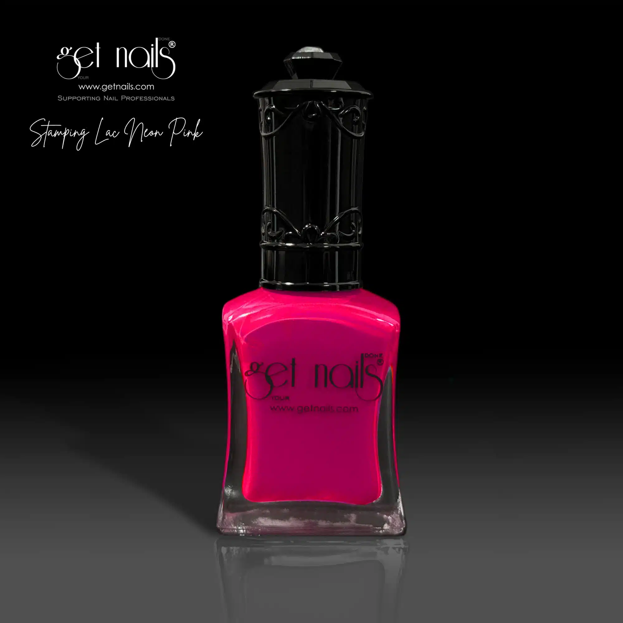 Get Nails Austria - Lac de unghii Stamping Neon Pink 15ml