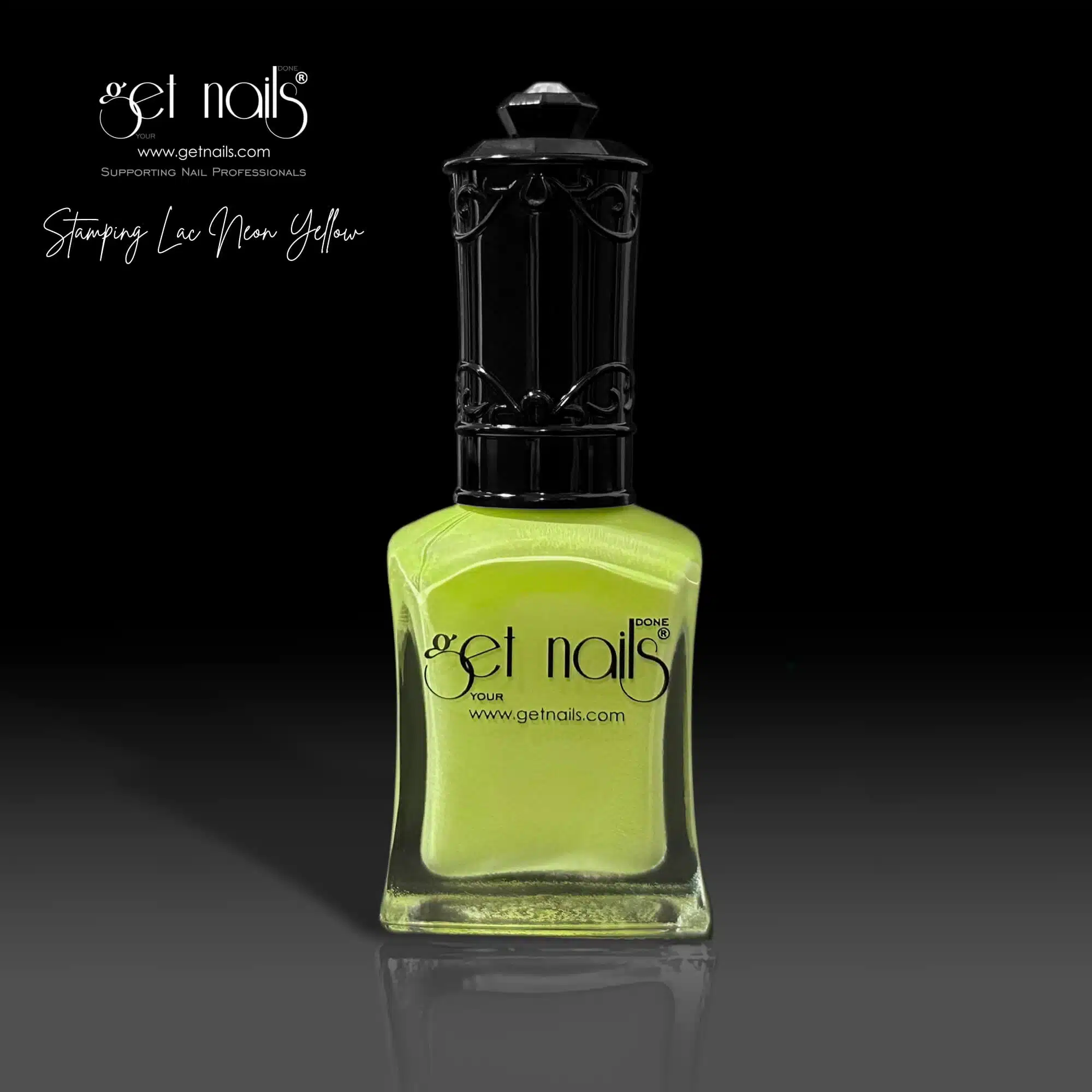 Get Nails Austria - Stamping Nail Polish Neon Yellow 15ml