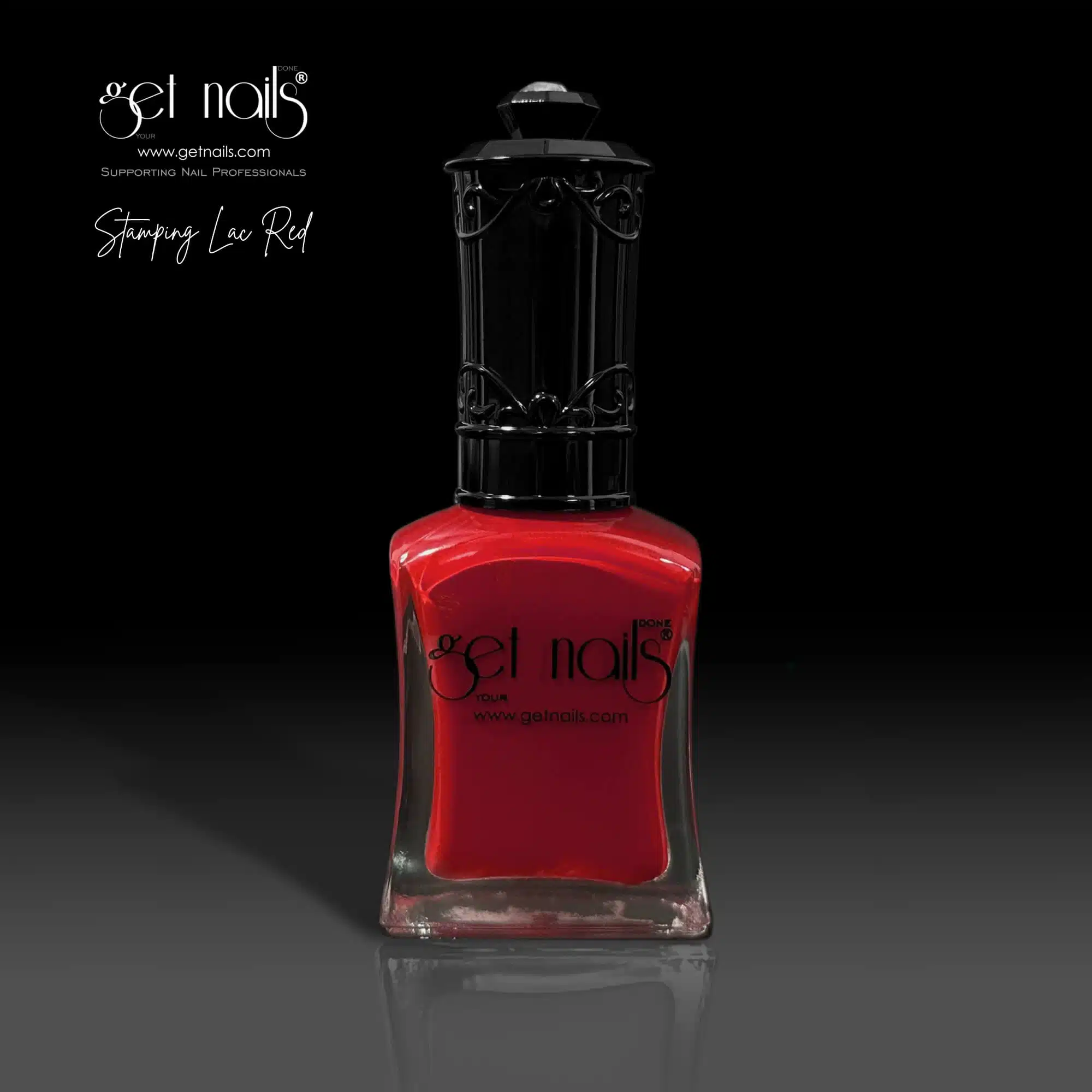 Get Nails Austria - Лак для стемпинга красный 15мл